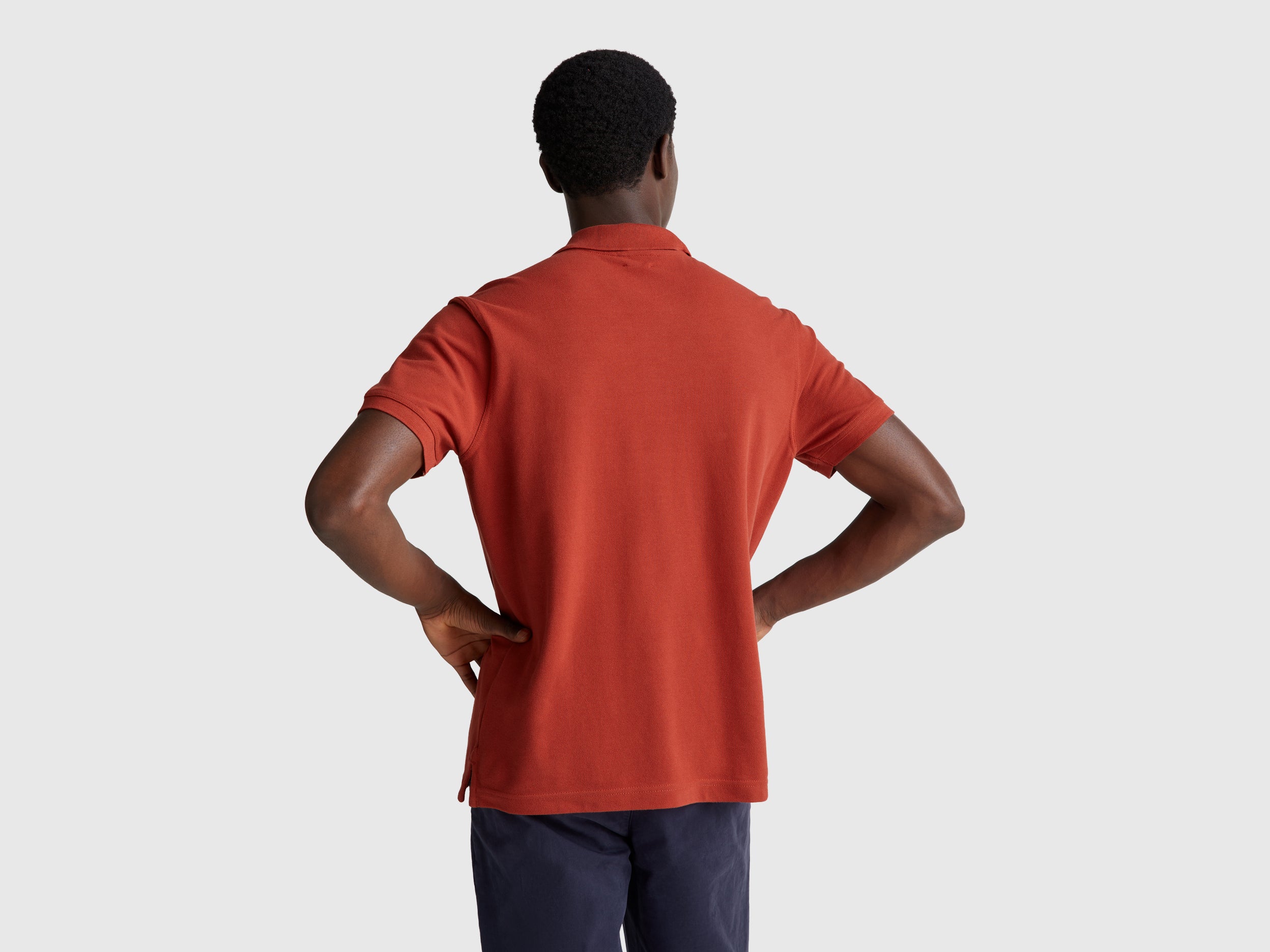 Benetton Polos Polo regular cotone bio taglia L