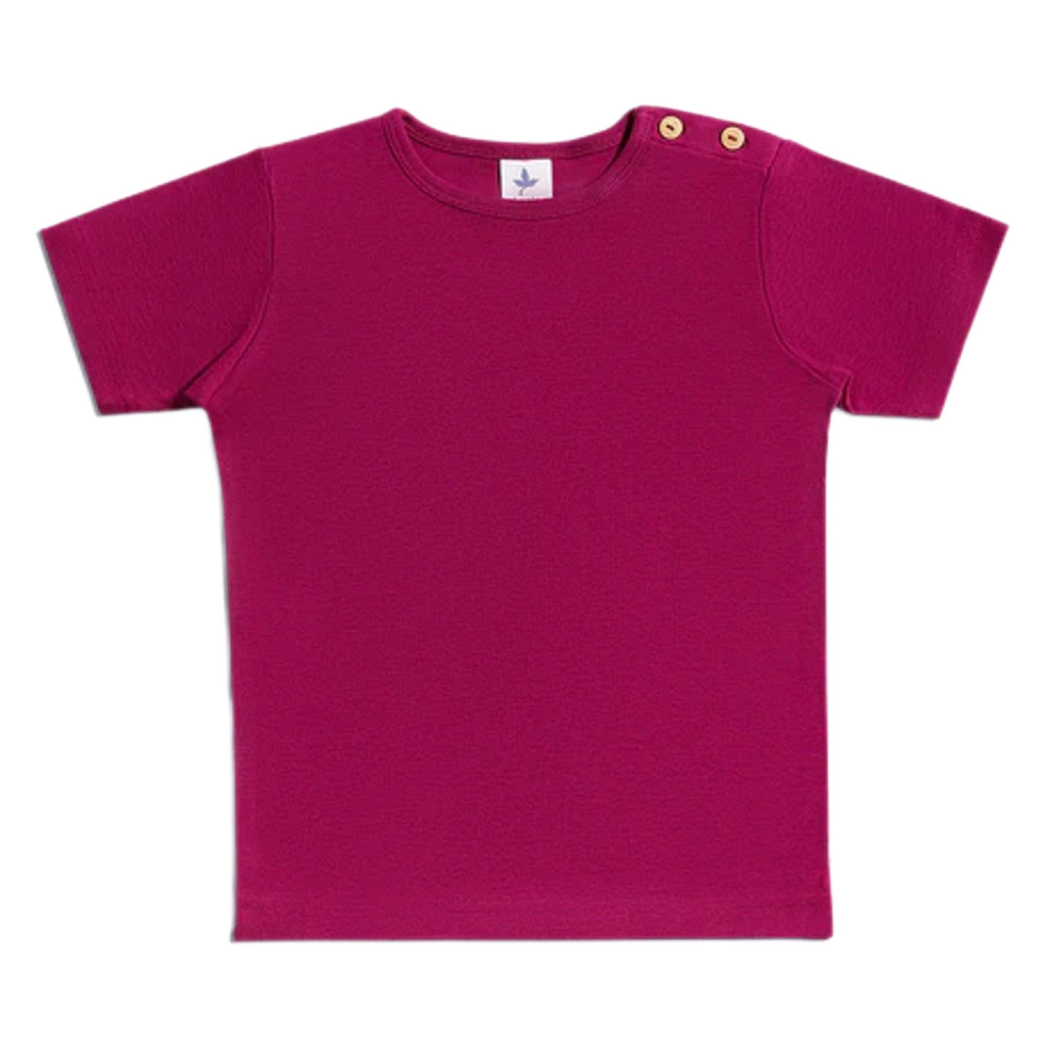 Leela Cotton Maglietta Fucsia Maniche Corte Cotone Bio