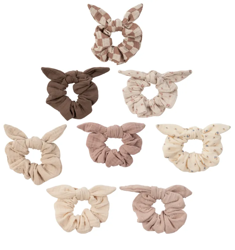 Woolly Organic Muslin Scrunchy GOTS SS26 elastico capelli mussola
