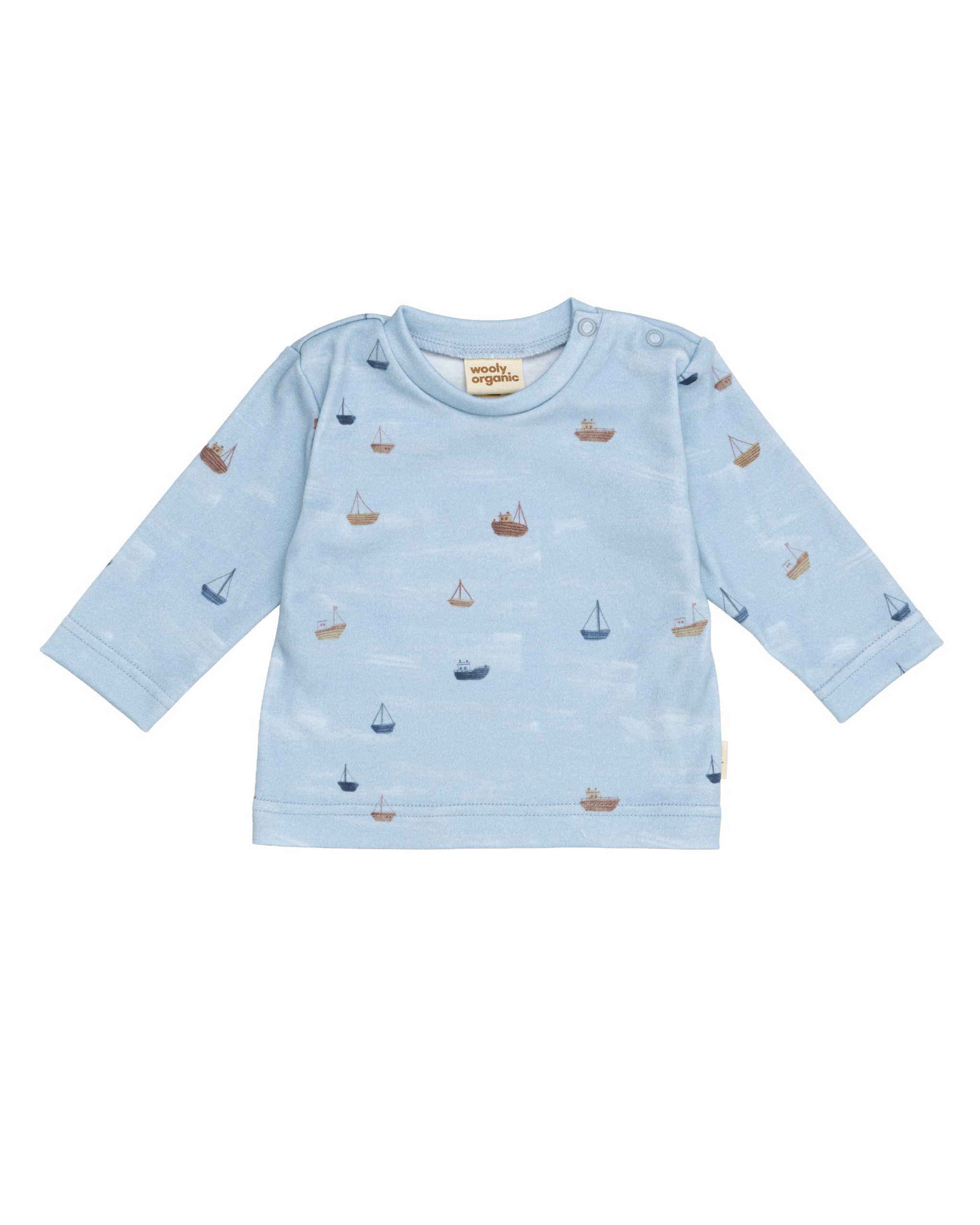 Woolly Organic Baby maglietta interlock bottoni cotone bio
