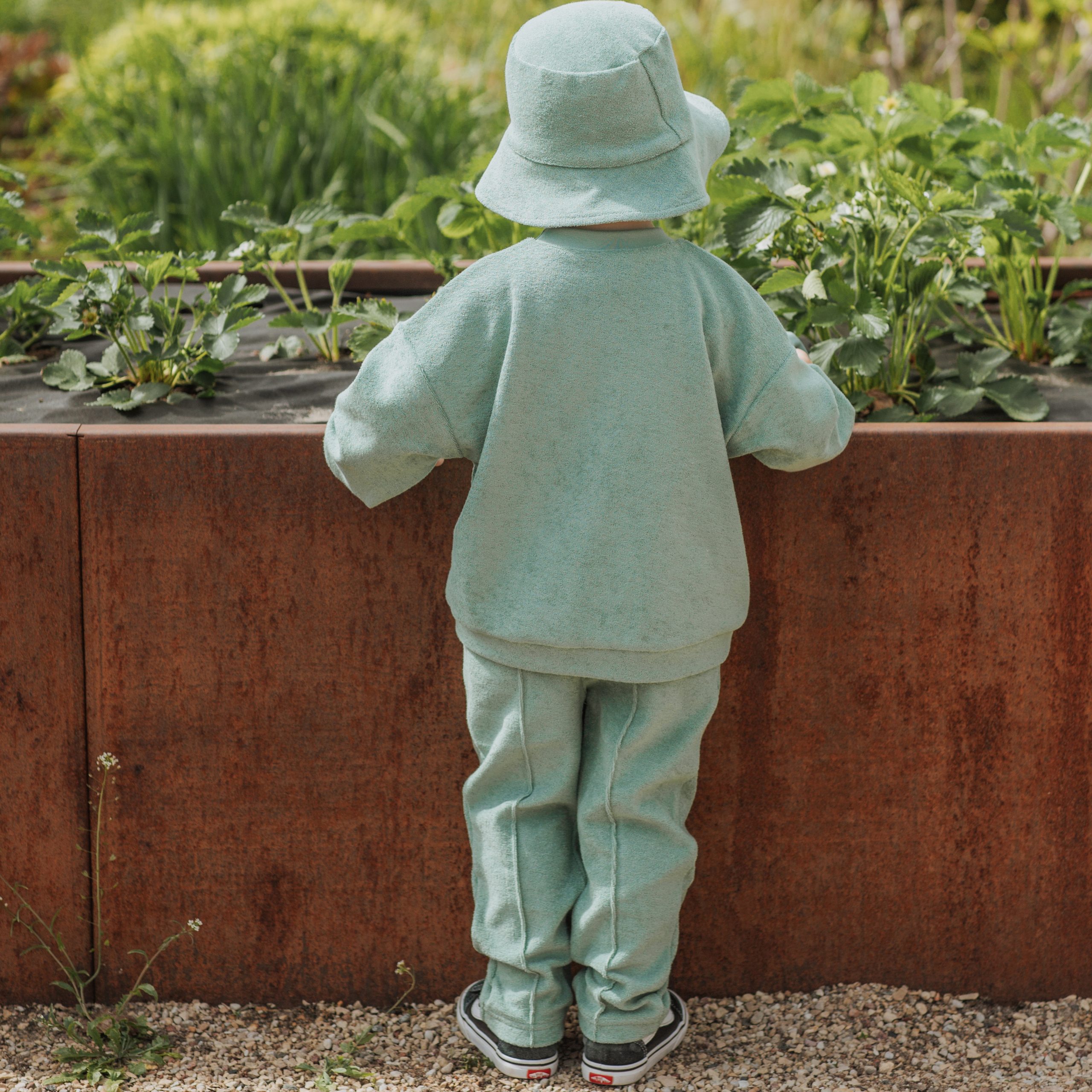 Woolly Organic Terry Fisherman cappello bambini cotone bio