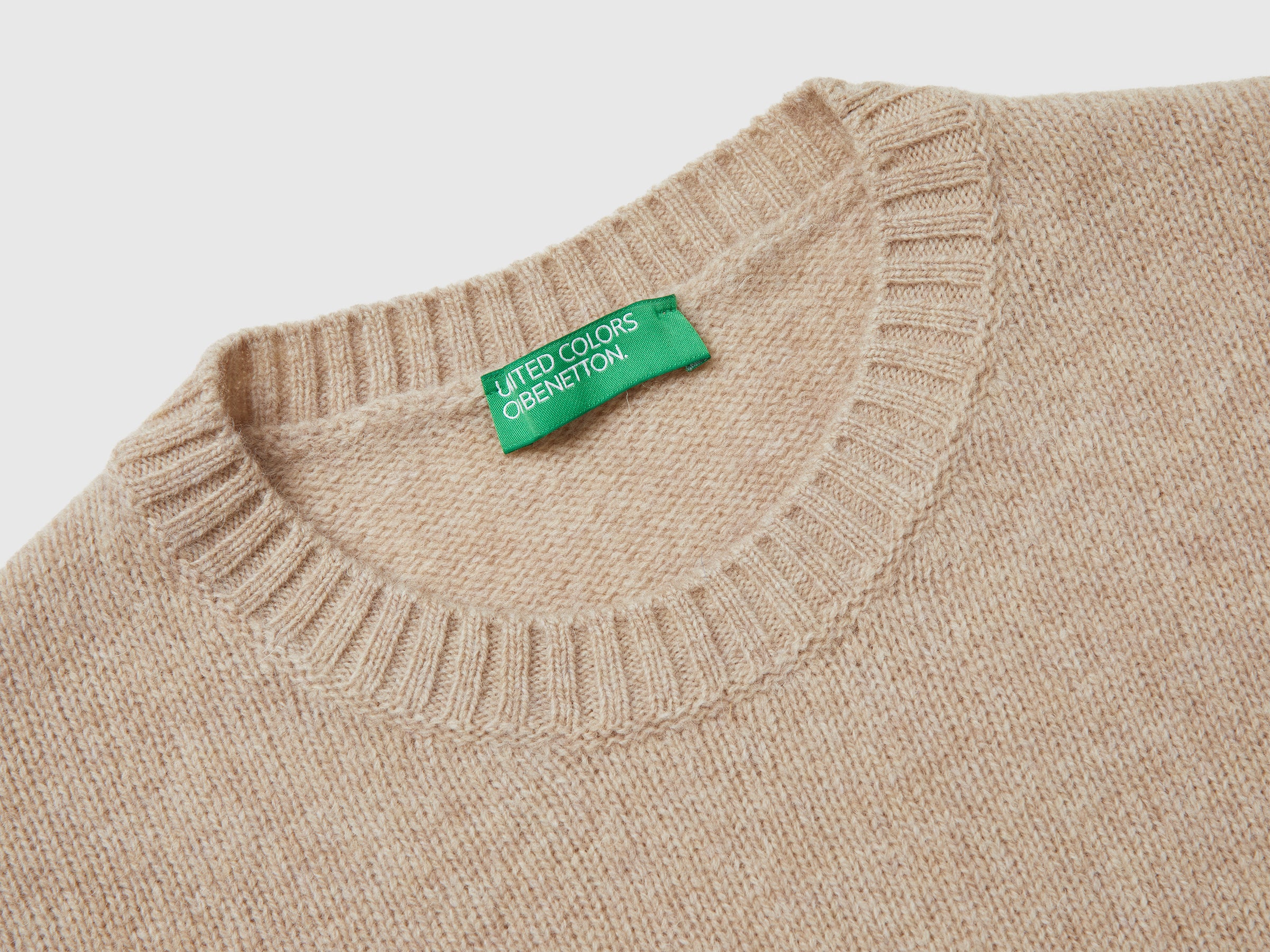 United Colors of Benetton Maglione Girocollo Lana Shetland 100%