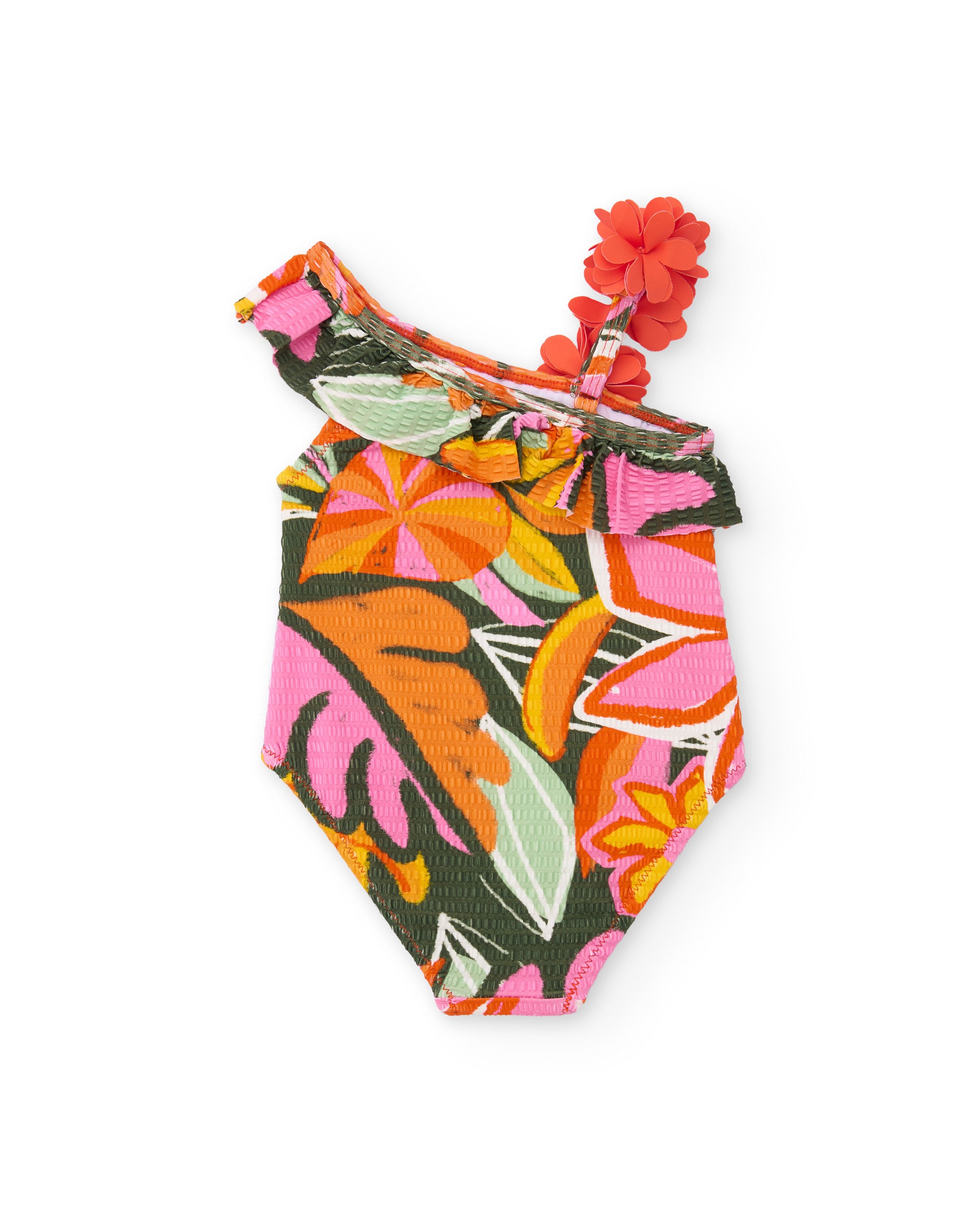 TucTuc Costumi Costume Bambina Arancione Asimmetrico
