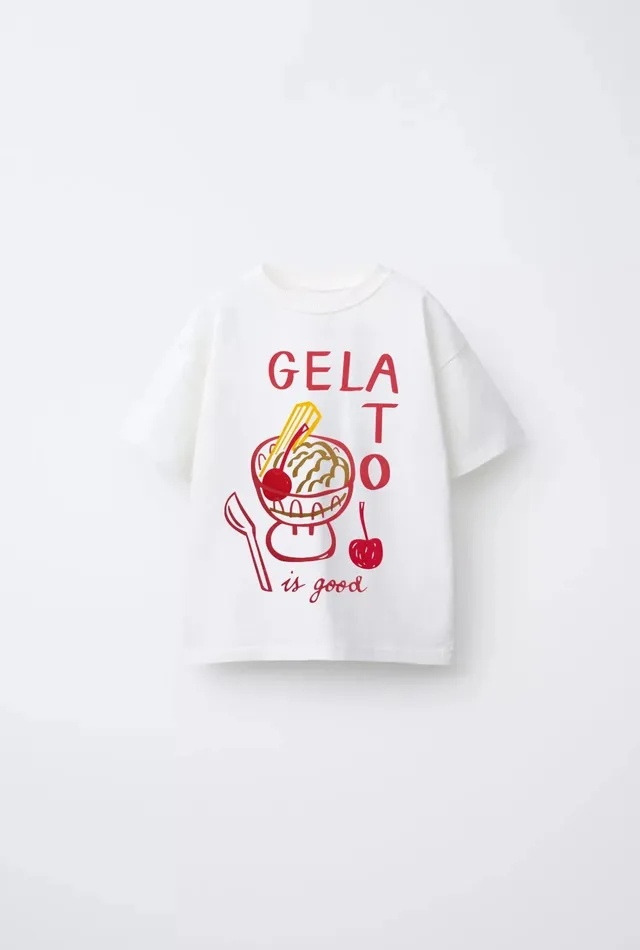 Kocarcia T-shirt Gelato is good cotone 2-3 anni 98 cm
