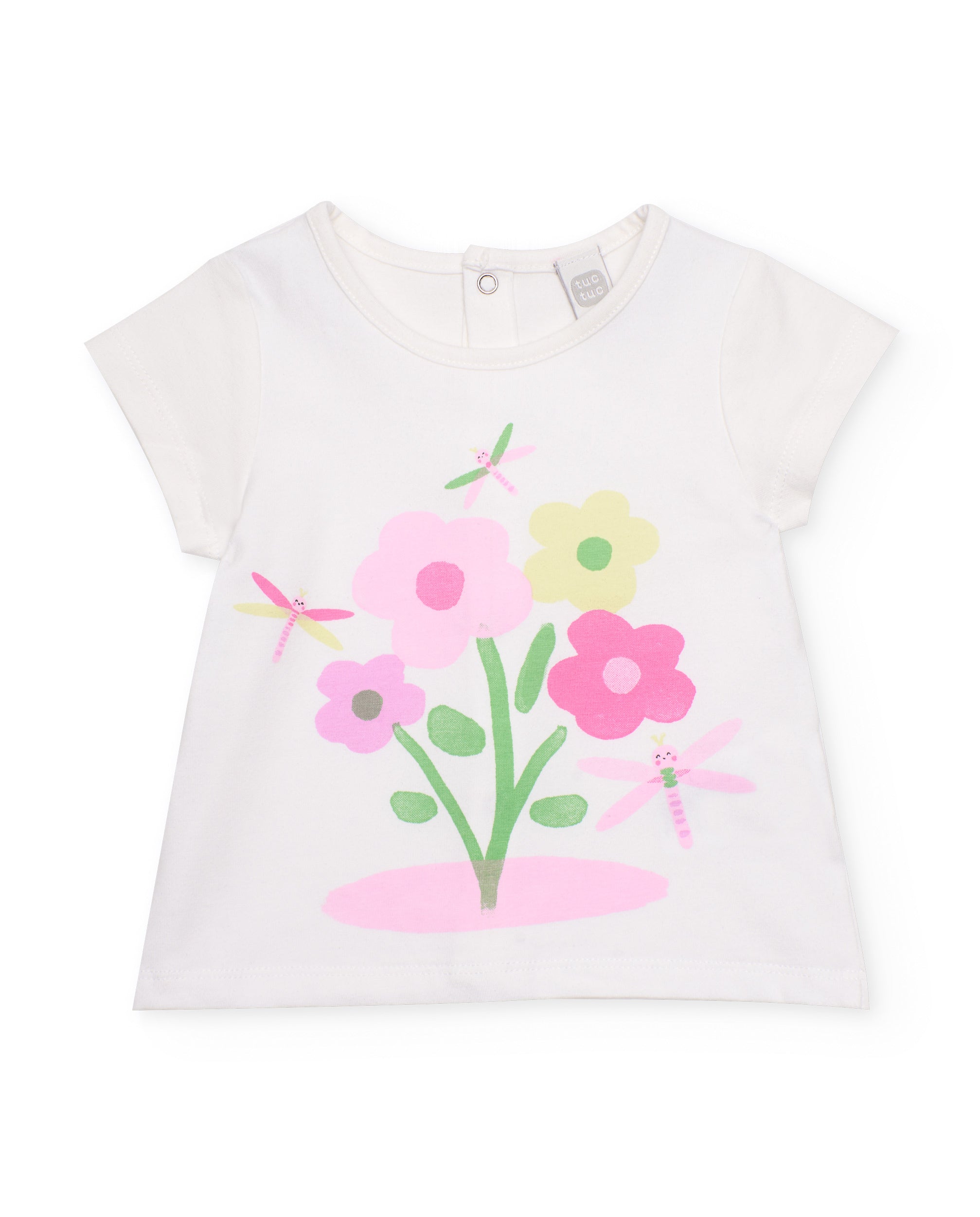 TucTuc Completi Completo Neonata Rosa 3 Pezzi Fiori
