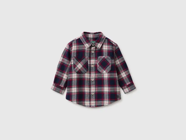 United Colors of Benetton Shirts camicia a quadri oversize cotone taglia 104