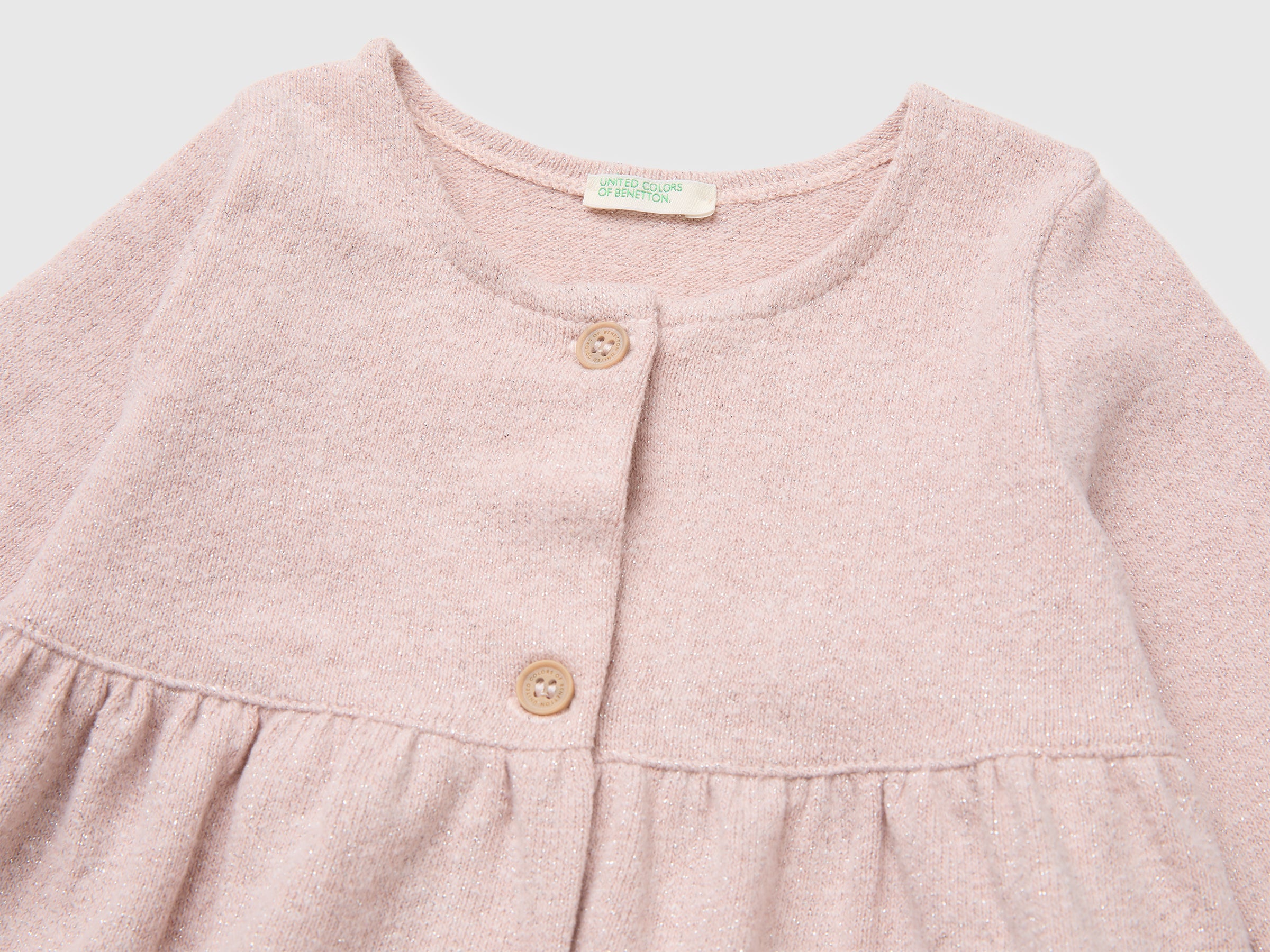 United Colors of Benetton Felpa Aperta Cotone Lurex Neonata