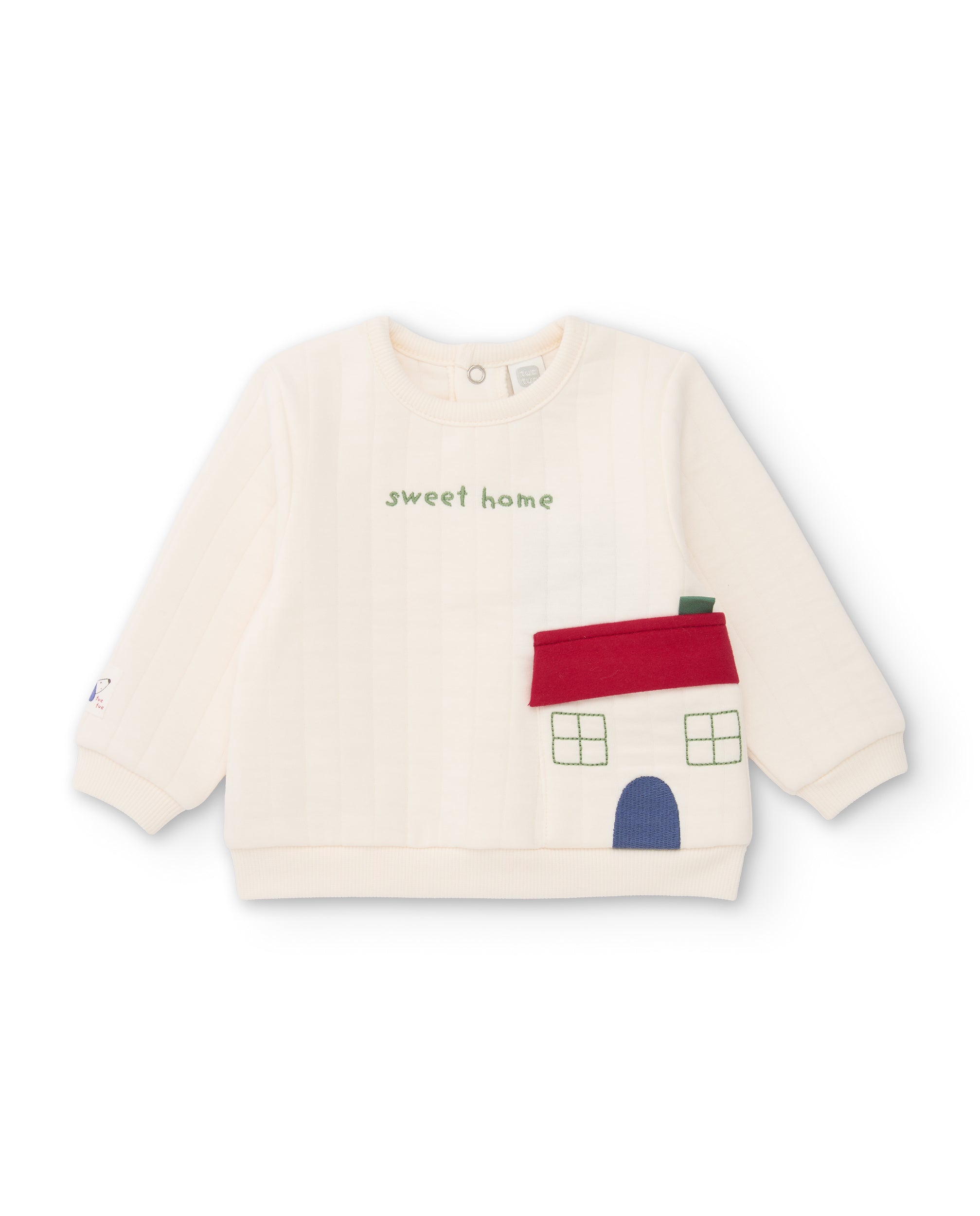 TucTuc Completi Completo felpa neonato bianco sweet home