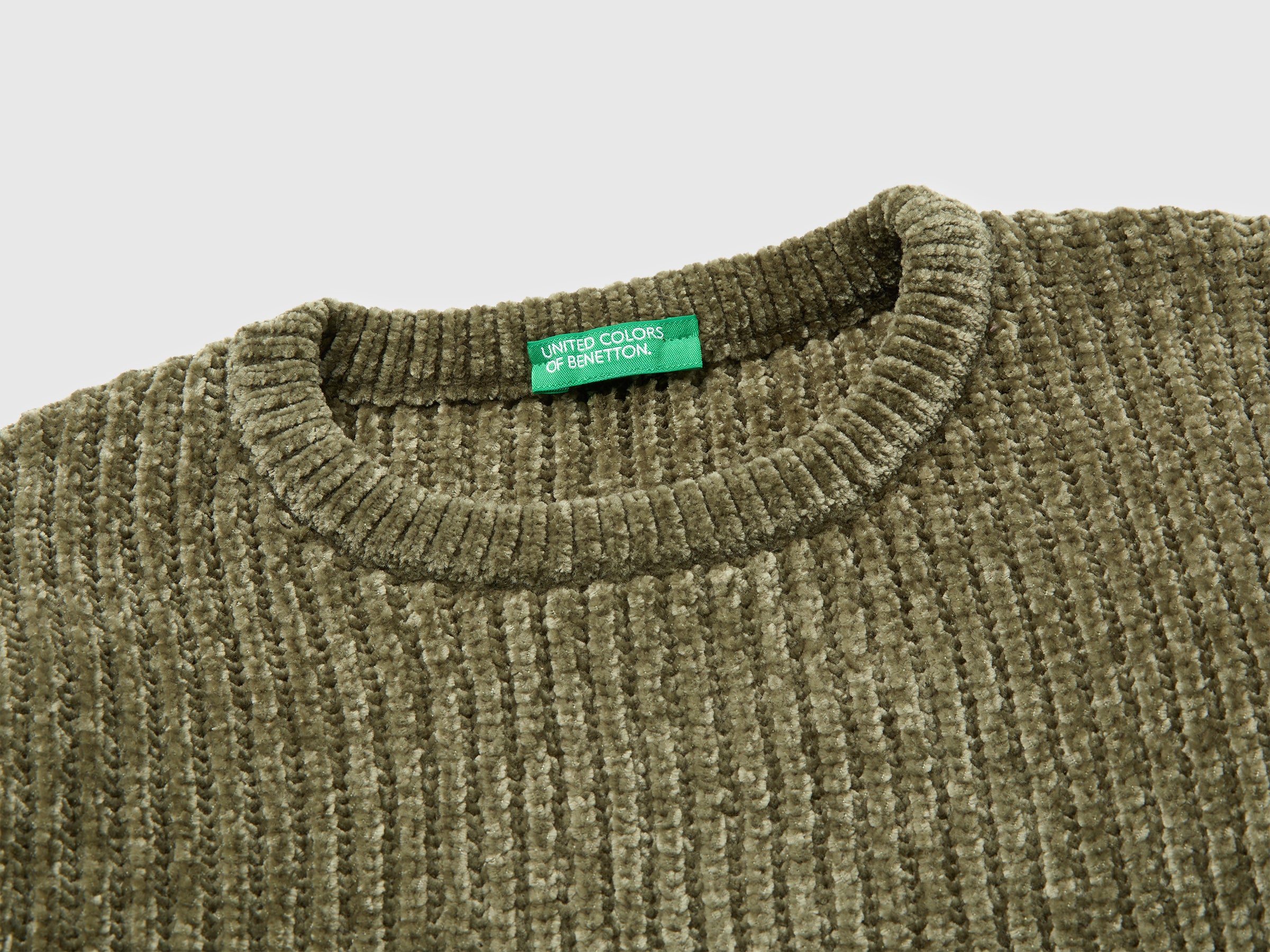 United Colors of Benetton Chenille crew neck maglione ciniglia bimbo 104