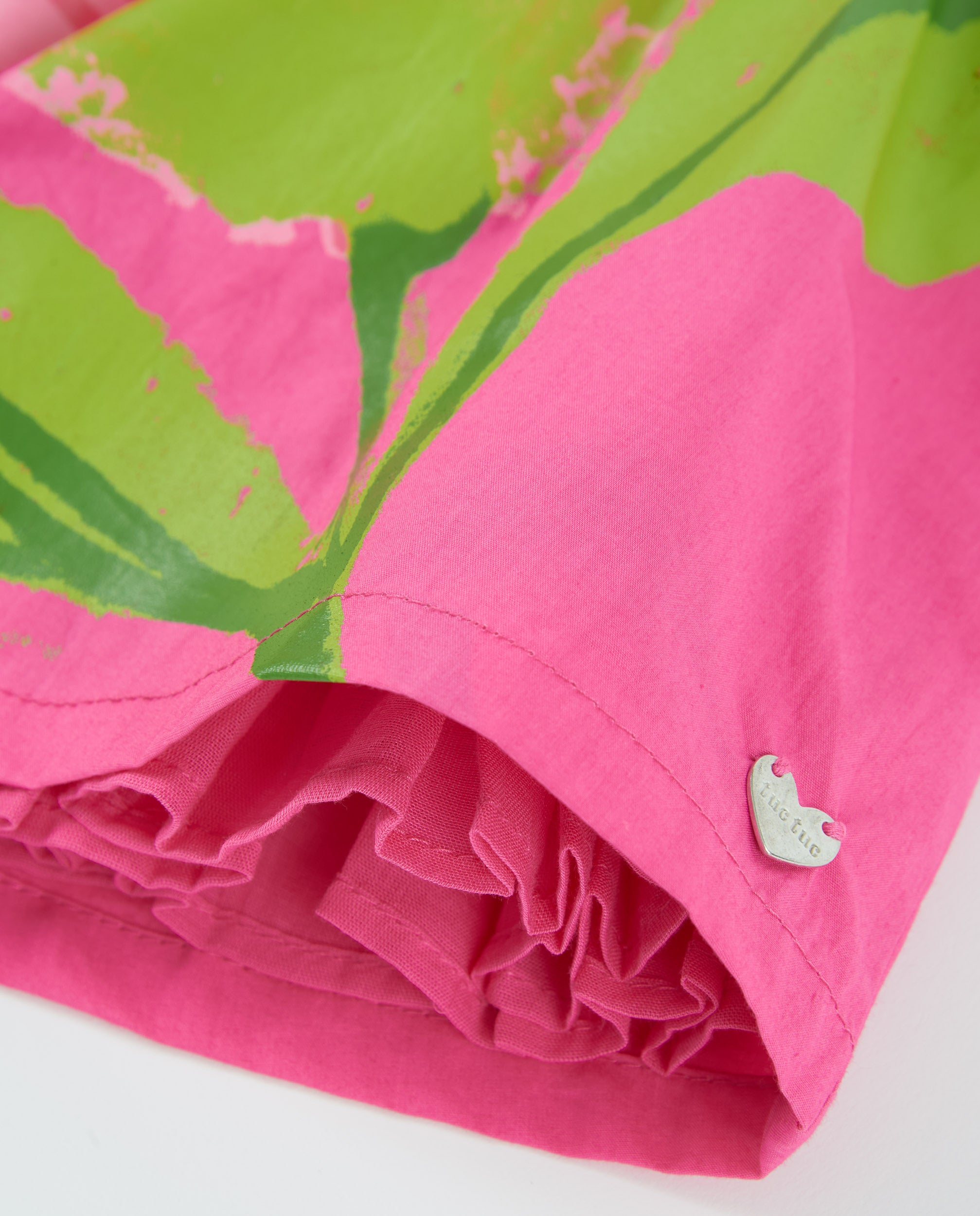 TucTuc Vestiti Abito Bambina Rosa Fucsia Stampa Fiori
