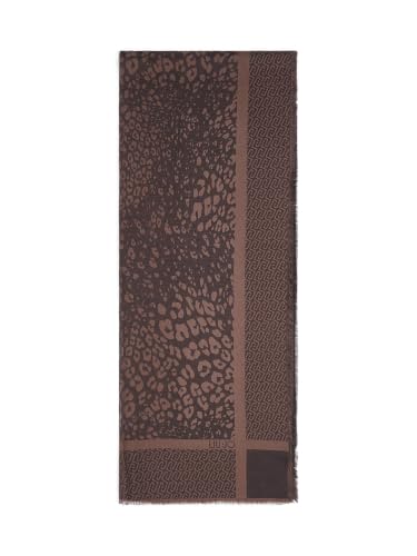 Liu Jo Stola Jacquard Animalier con Logo Nera 200x70 cm