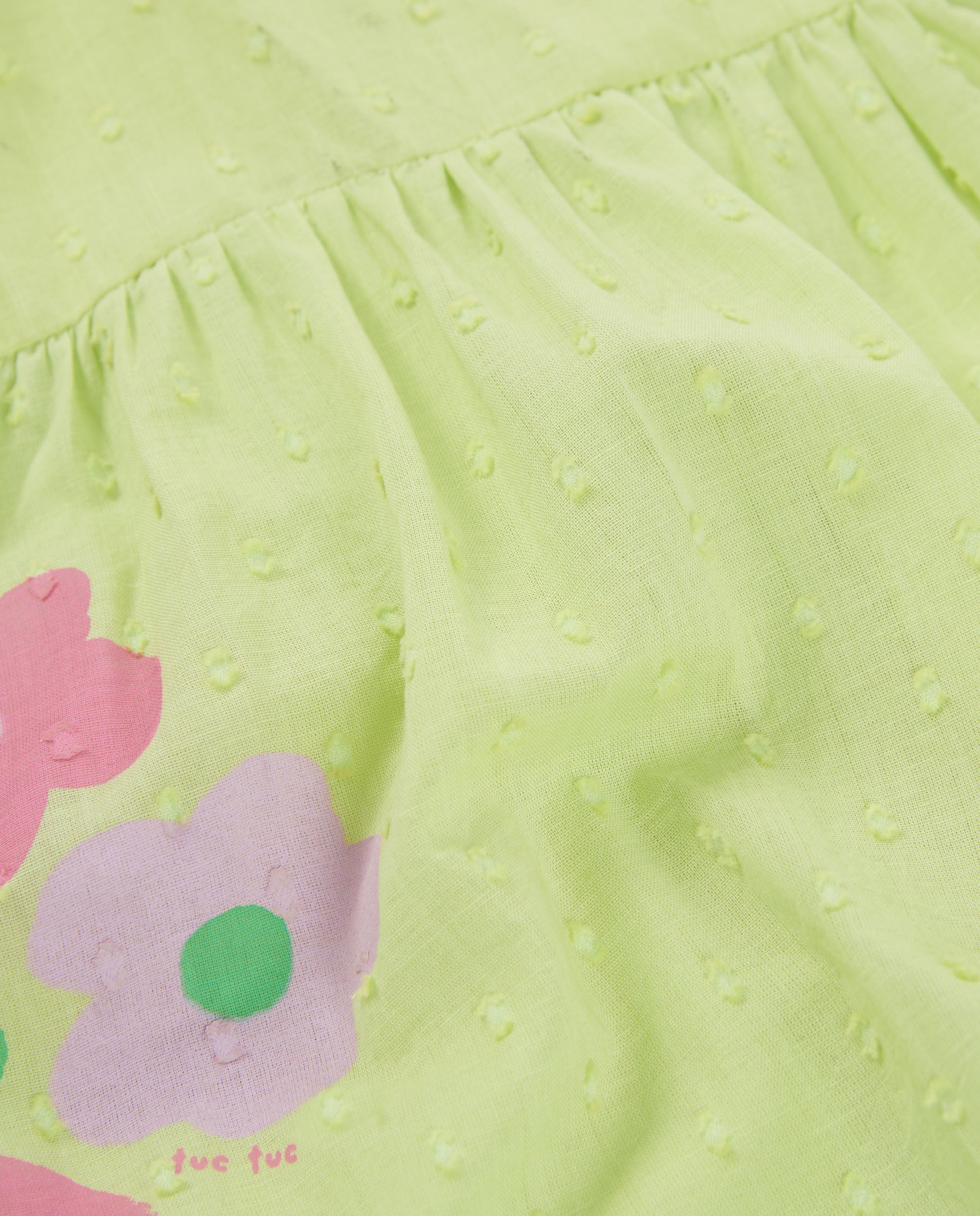 TucTuc Vestiti vestito verde pois floreale+copripannolino