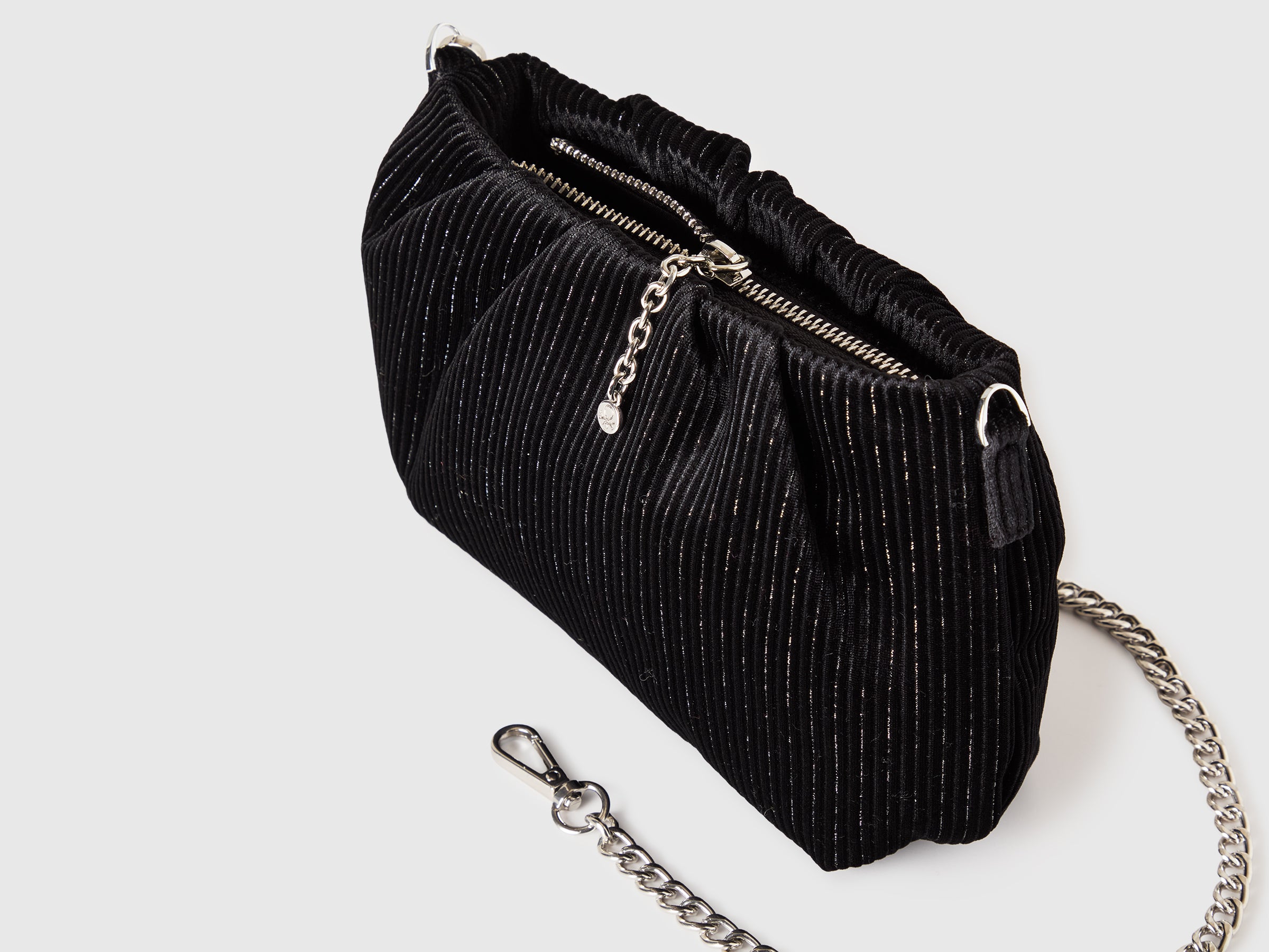 United Colors of Benetton Mini Velvet Bag Pochette Velluto Lurex OS