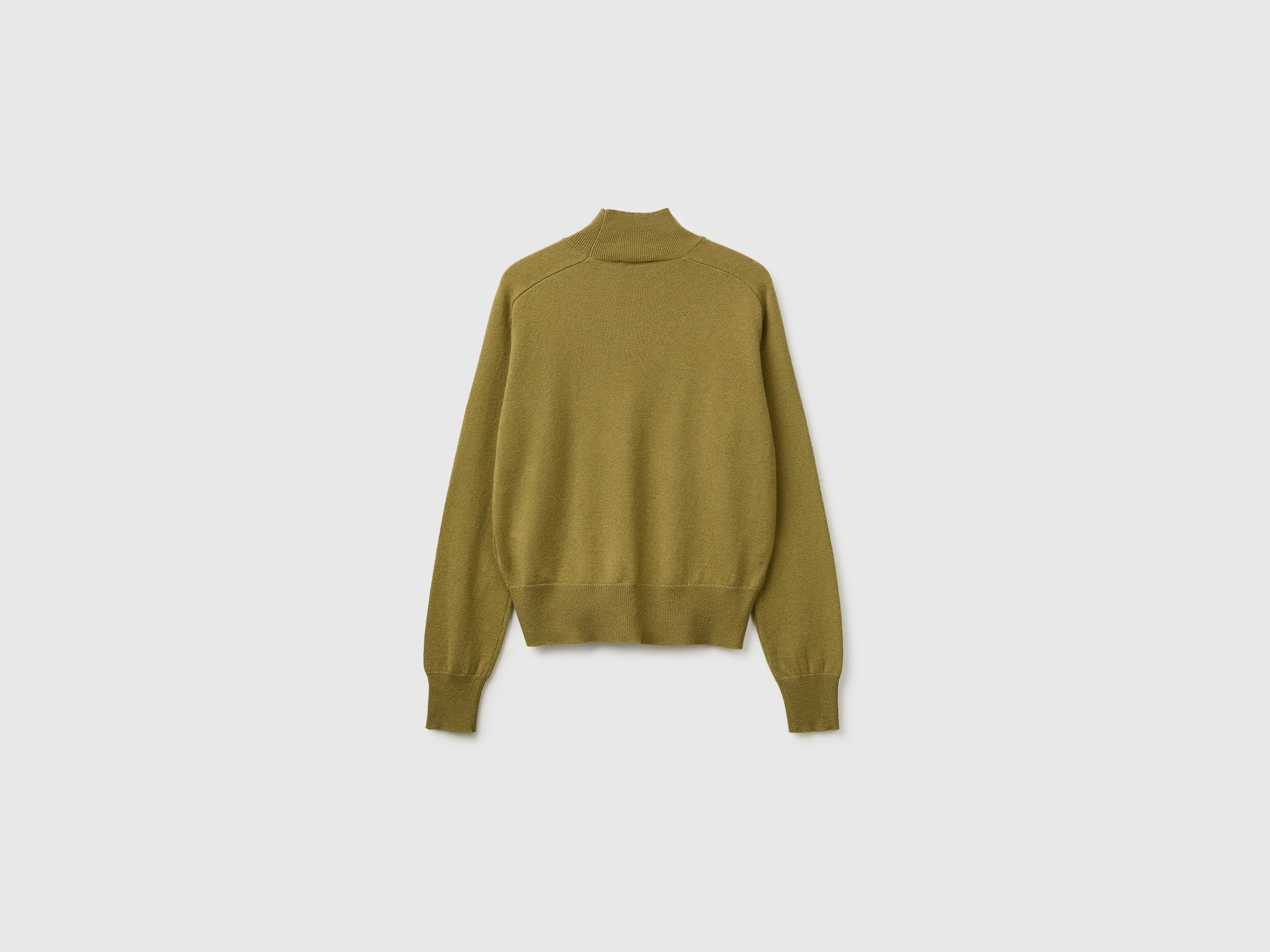 United Colors of Benetton maglione dolcevita misto cashmere manica lunga