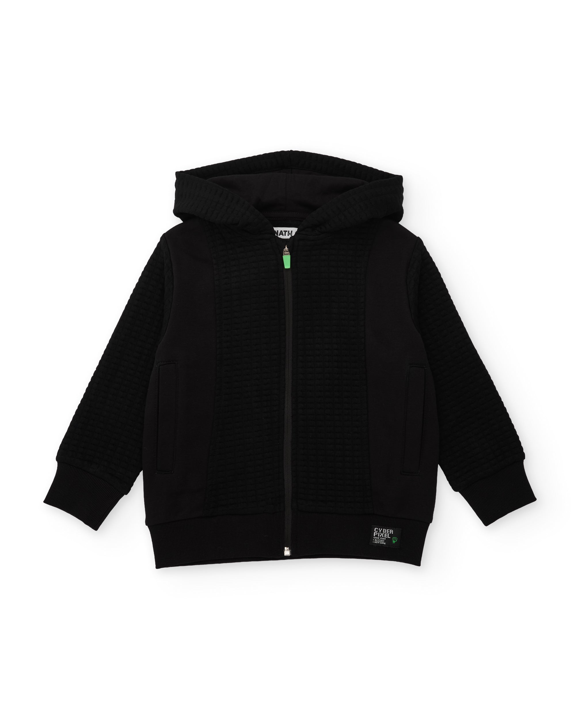 TucTuc Felpe Felpa Bambino con Cappuccio Nero 4A felpa zip