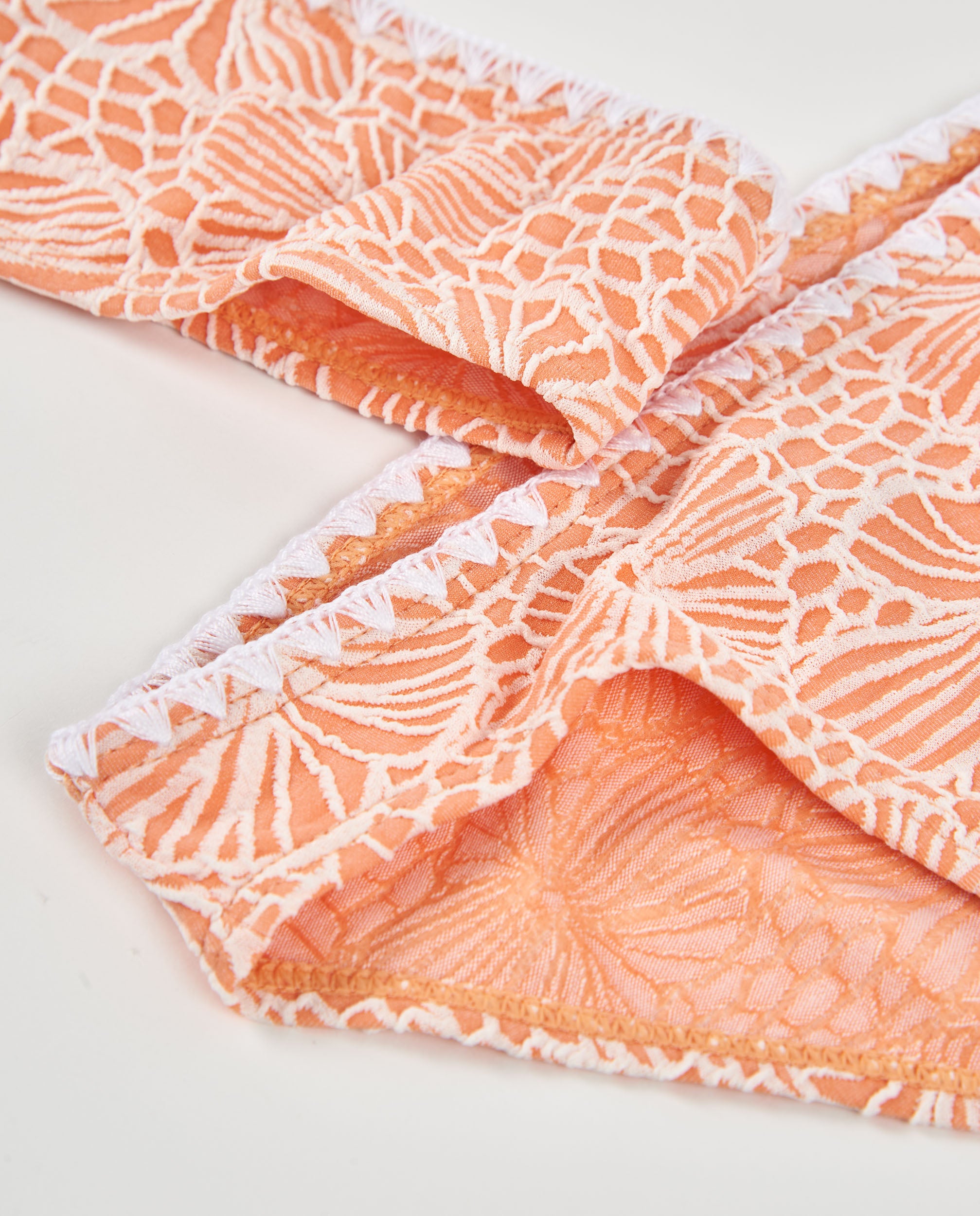 TucTuc Bikini Bambina Arancione Monospalla Stampa Floreale