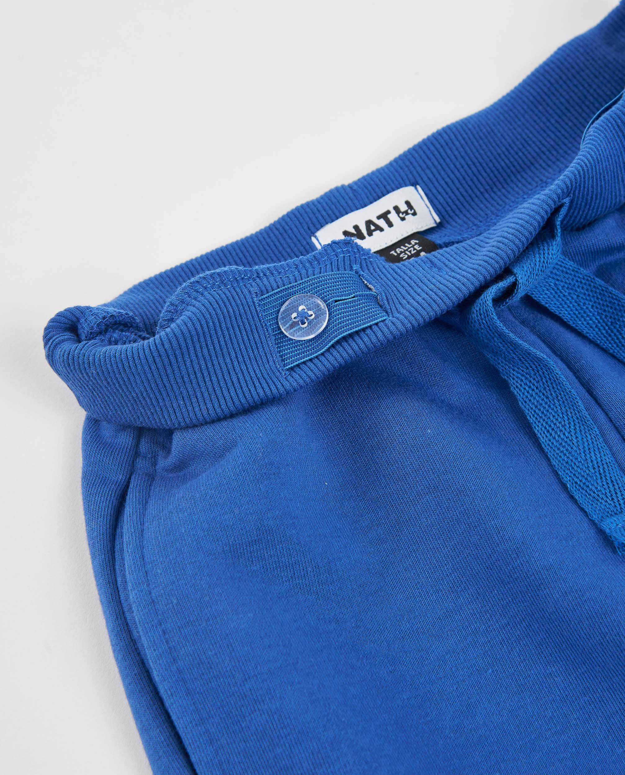 TucTuc Pantaloni felpa bambino blu vita regolabile