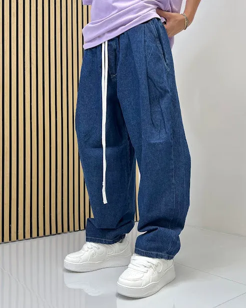 Sottosopra an838303p jeans baggy uomo grigio taglia L