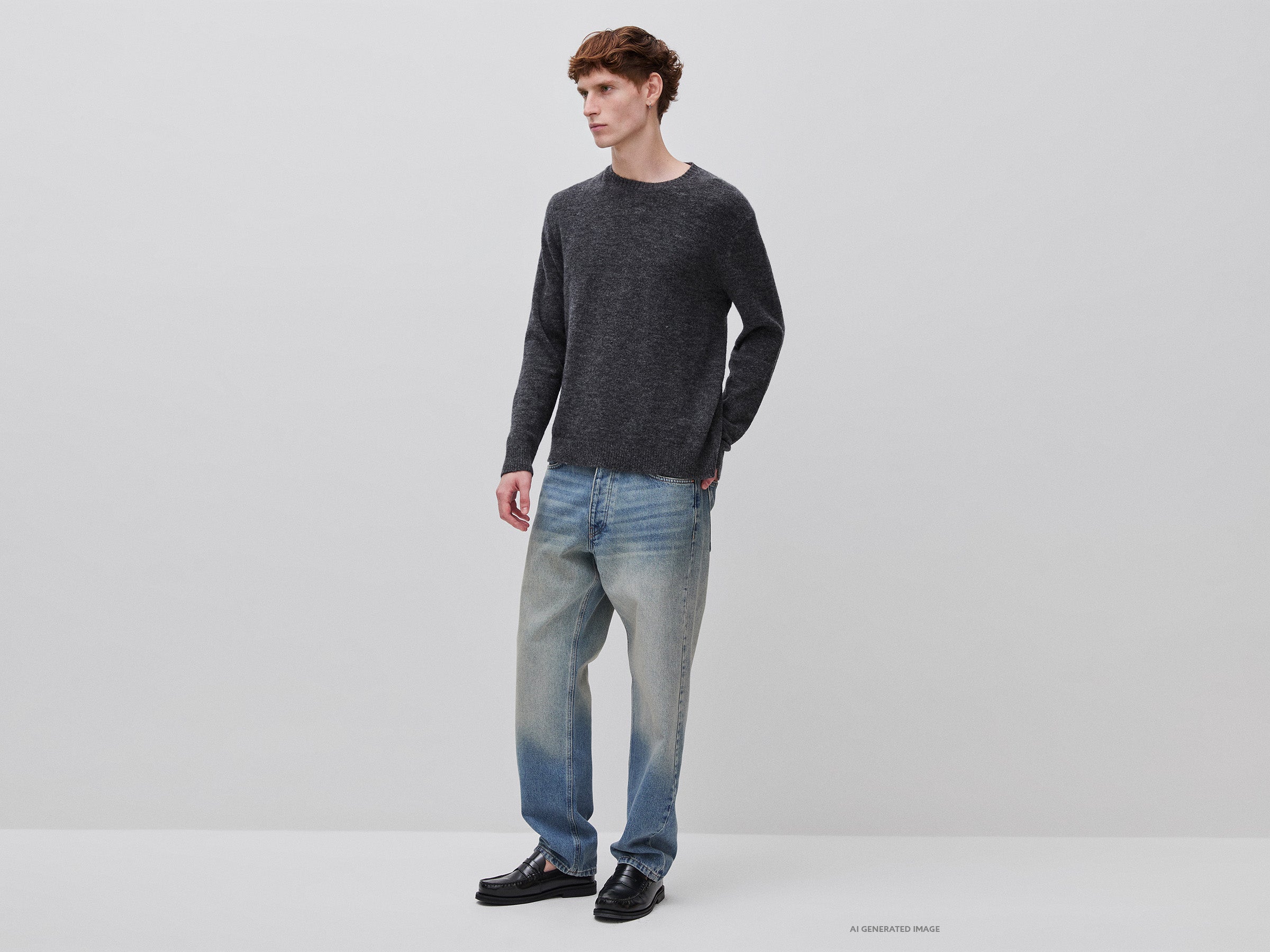 United Colors of Benetton Maglione girocollo alpaca uomo M