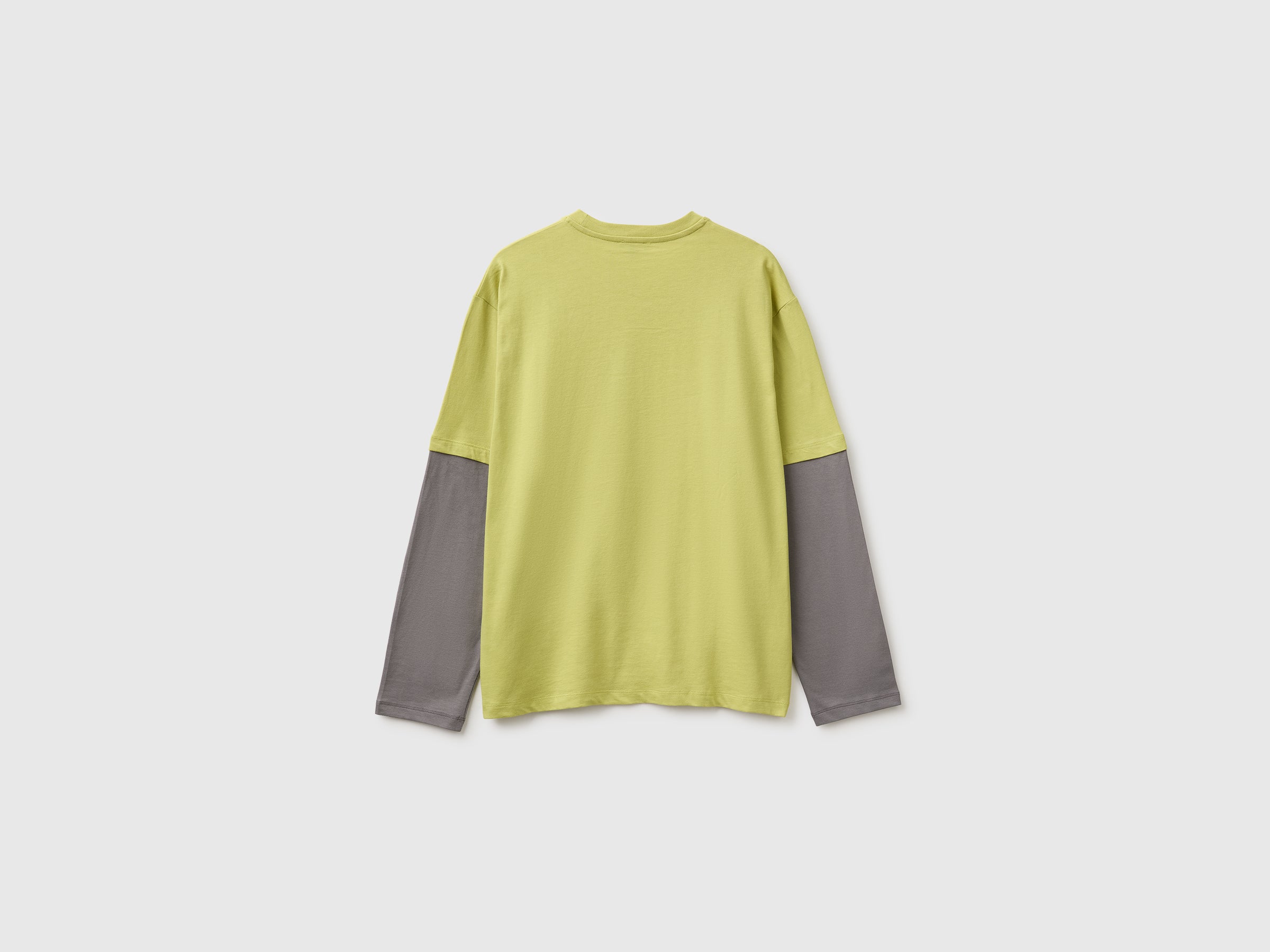 Benetton T-Shirts and Tops T-shirt bio cotone stampa manica lunga