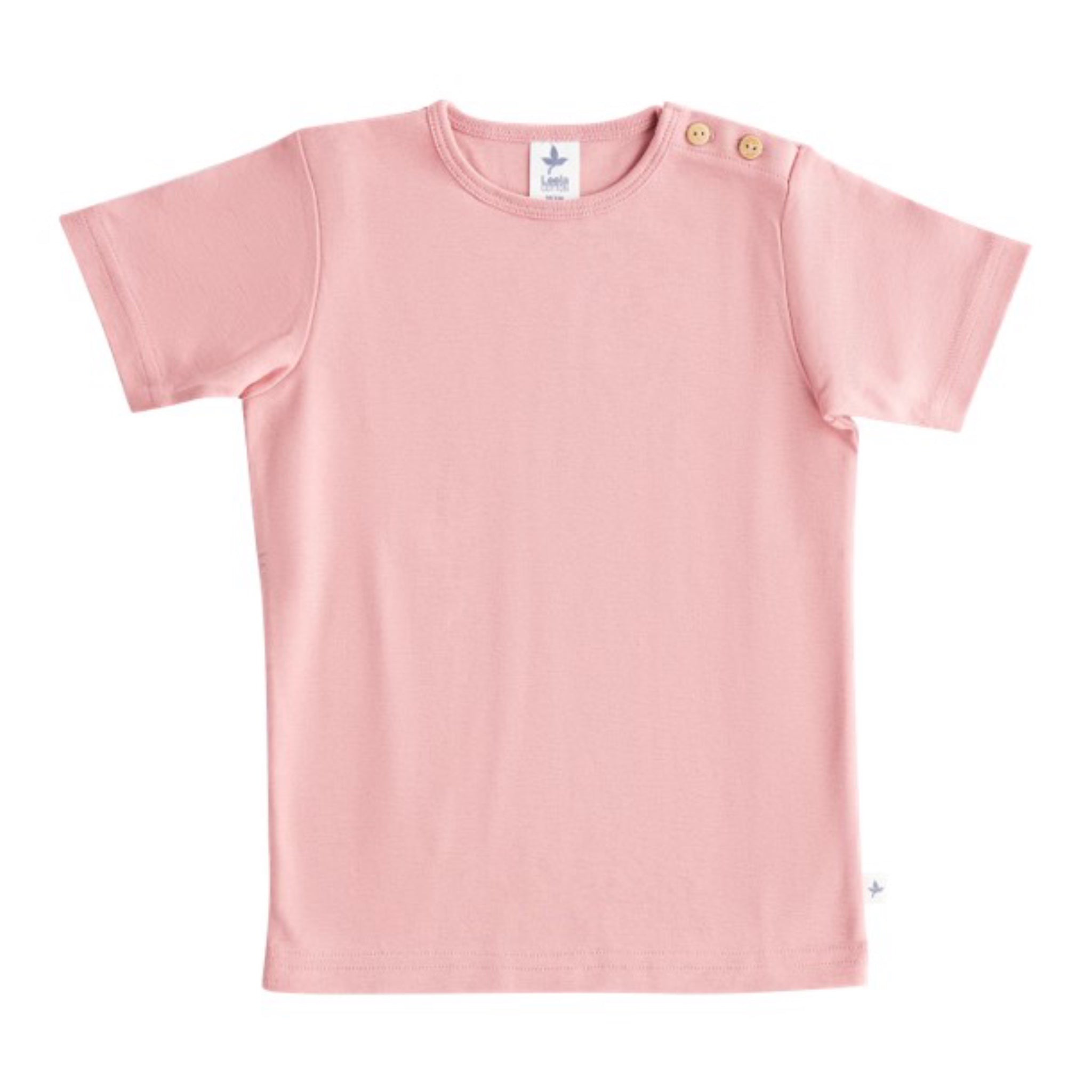Kocarcia Leela Maglietta Maniche Corte Rosa Cotone Bio