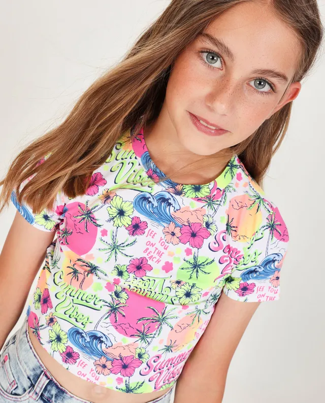 TucTuc Magliette T-Shirt Bimba Rosa Stampa Estate