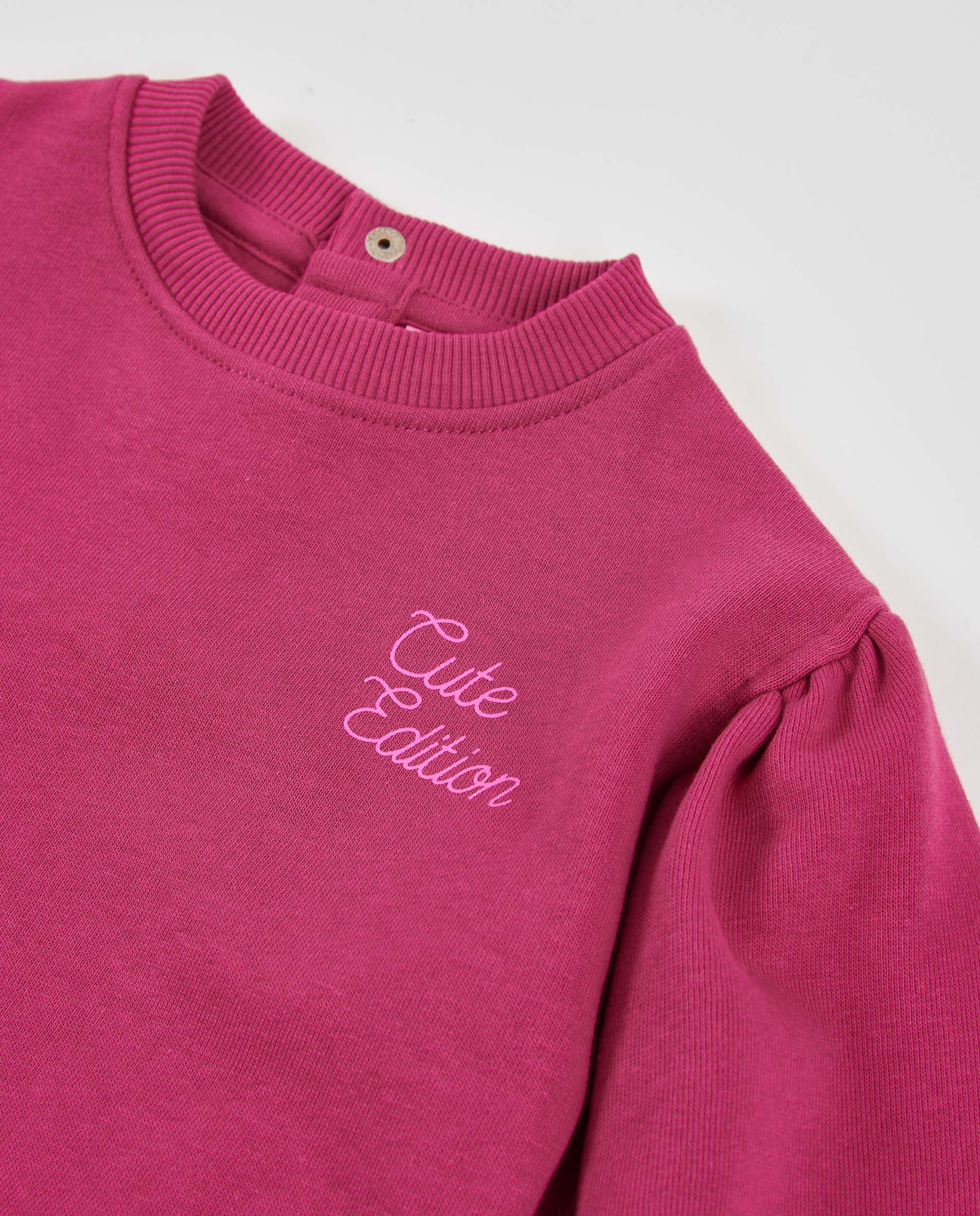 TucTuc Felpe Felpa bambina fiocchi fucsia cotone