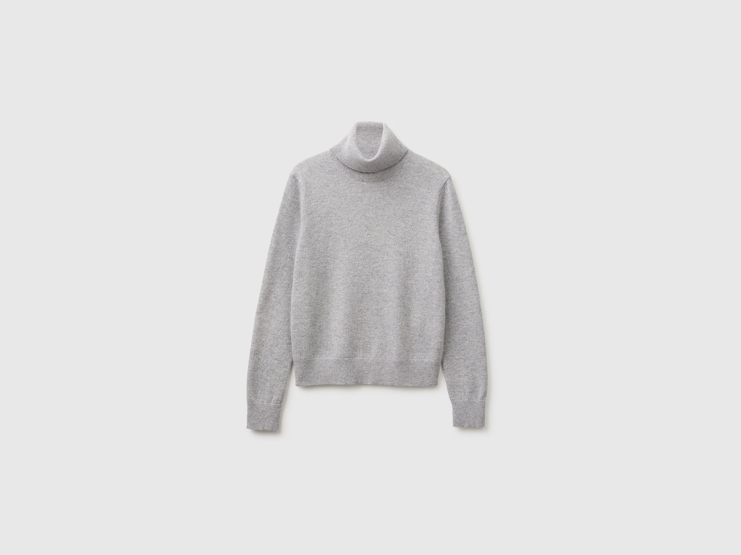 United Colors of Benetton dolcevita cashmere grigio maglione