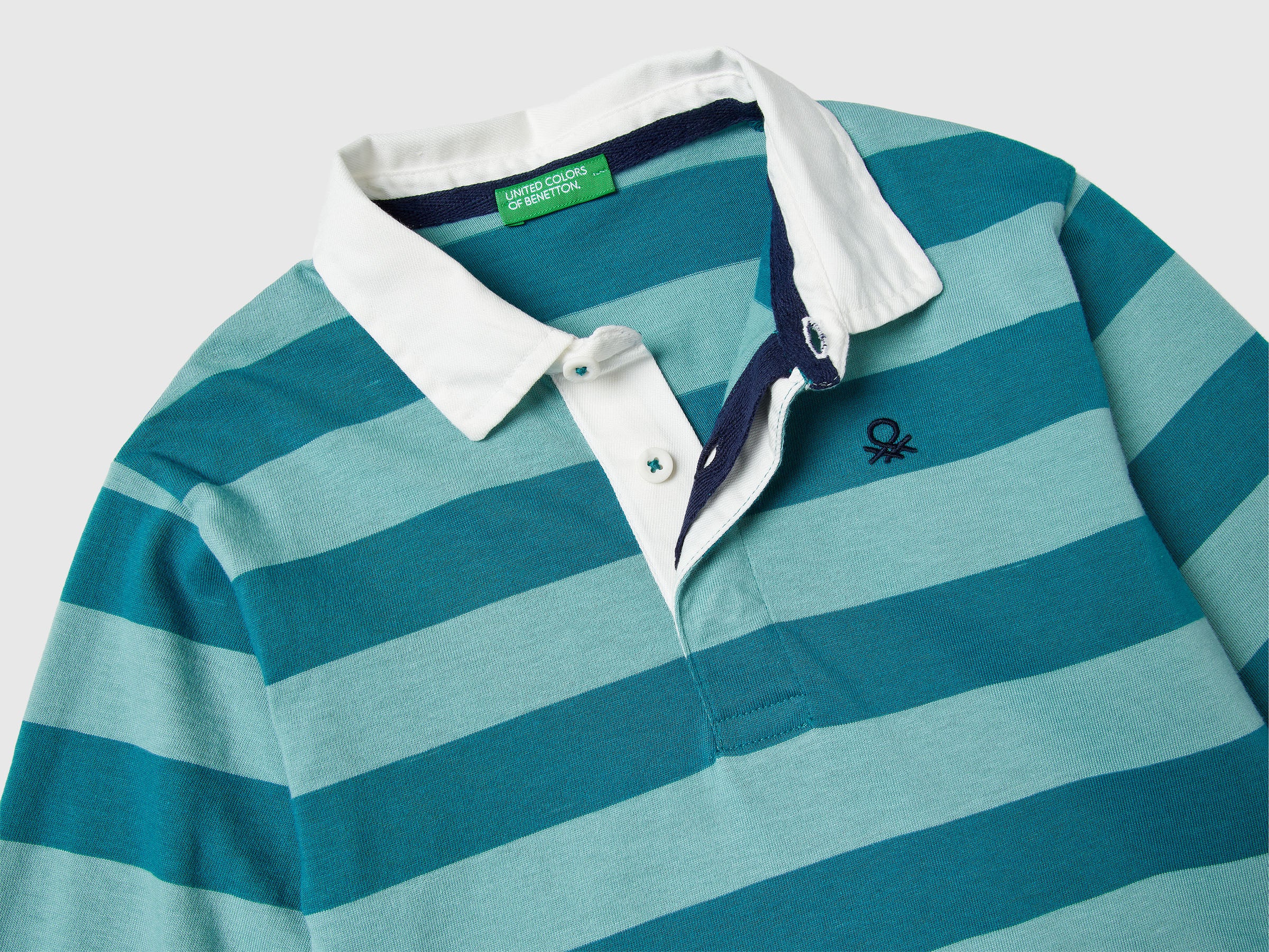 United Colors of Benetton Polo Rugby Righe Cotone Bio Bimbo