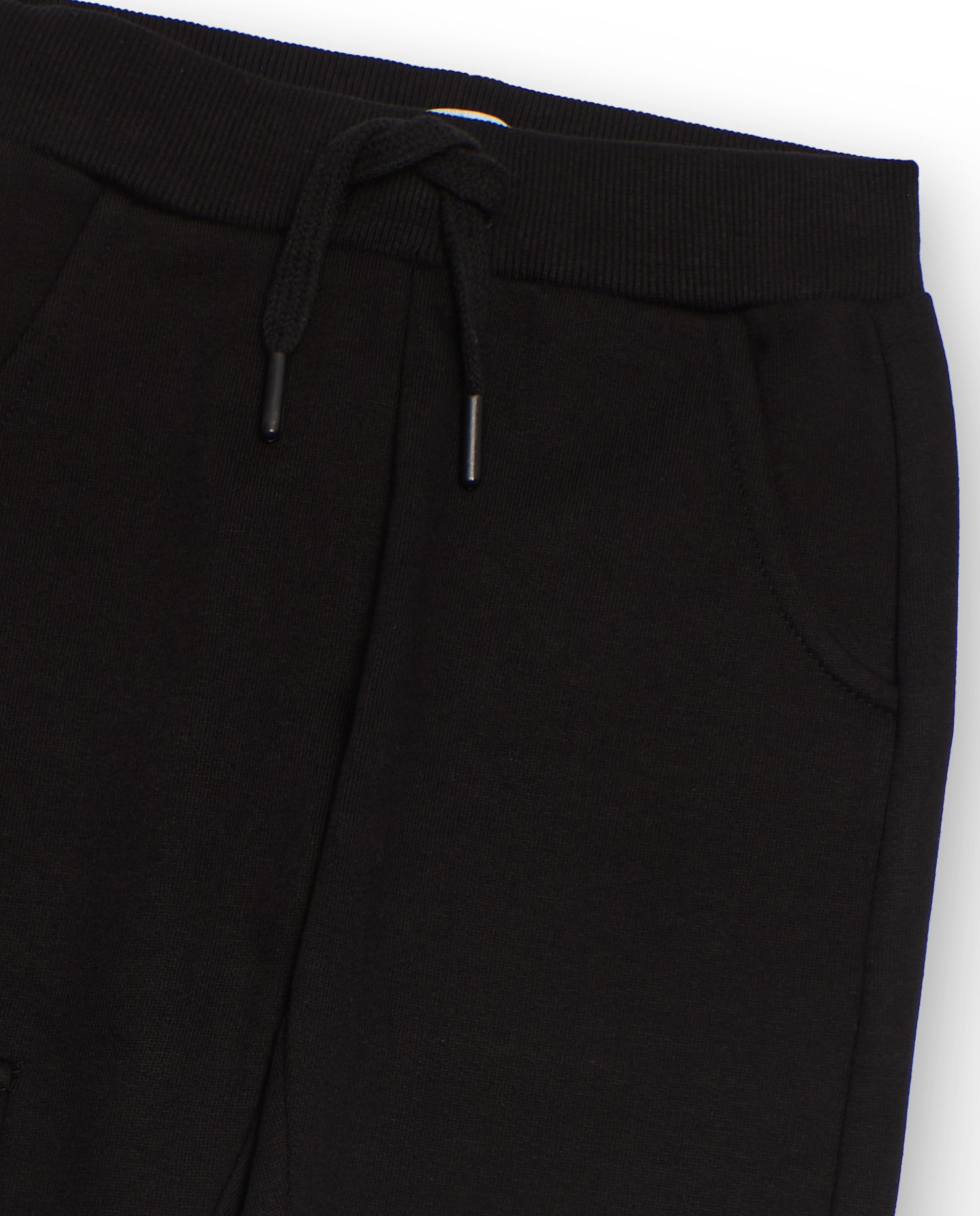 TucTuc Pantaloni tuta bimbo cargo felpa nero