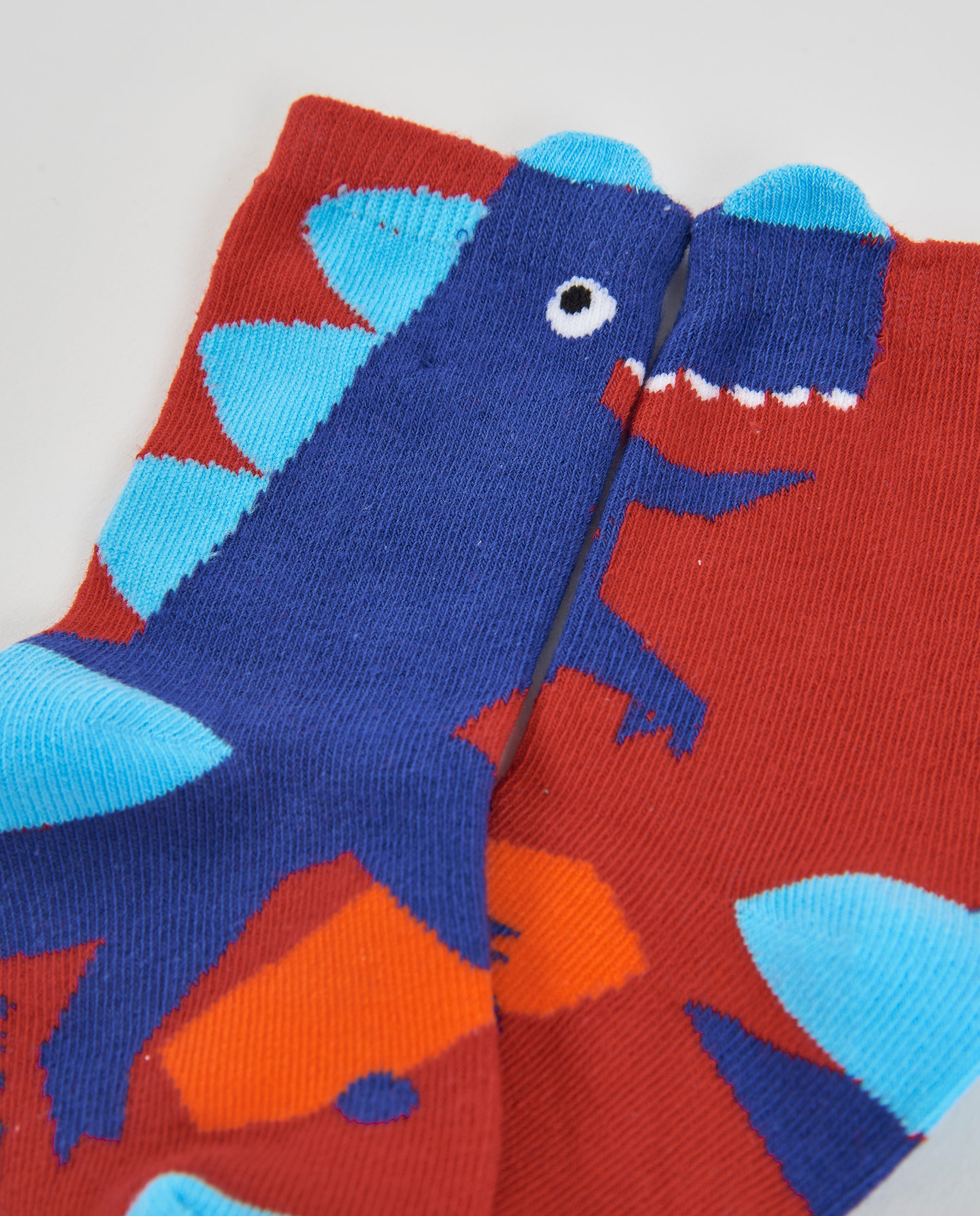 TucTuc Accessori Set Calzini Bimbo Cotone Blu Dinosauri 2 Paia