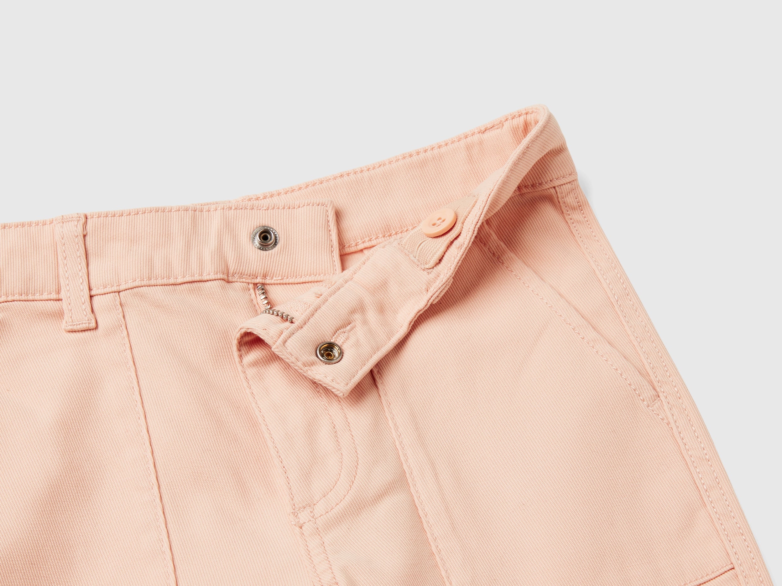 United Colors of Benetton Trousers Flared Cargo pantaloni cotone elasticizzato