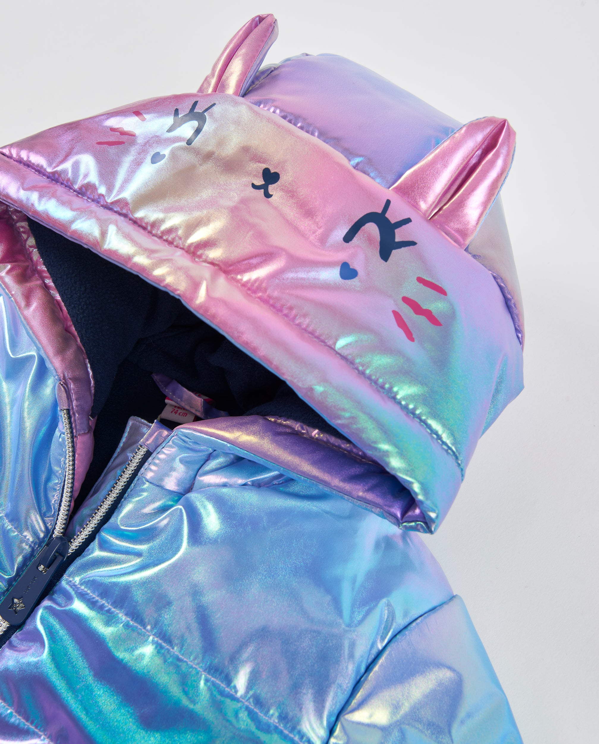 TucTuc Cappotti cappotto bambina azzurro olografico