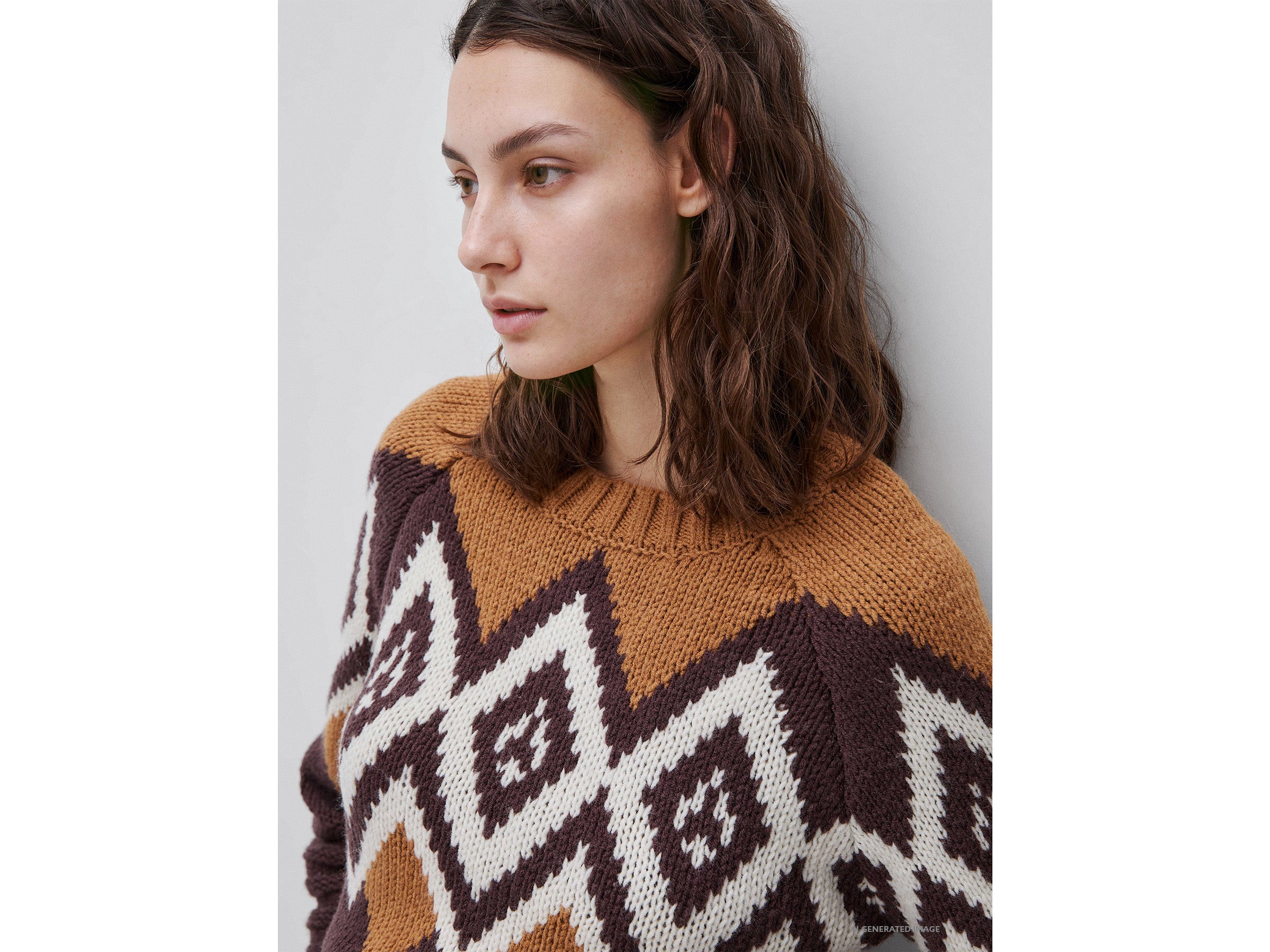 United Colors of Benetton Nordic maglione lana fantasia