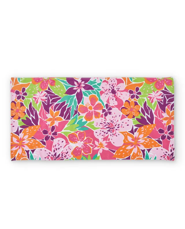 TucTuc Asciugamani Telo Mare Bambina Rosa Fiori