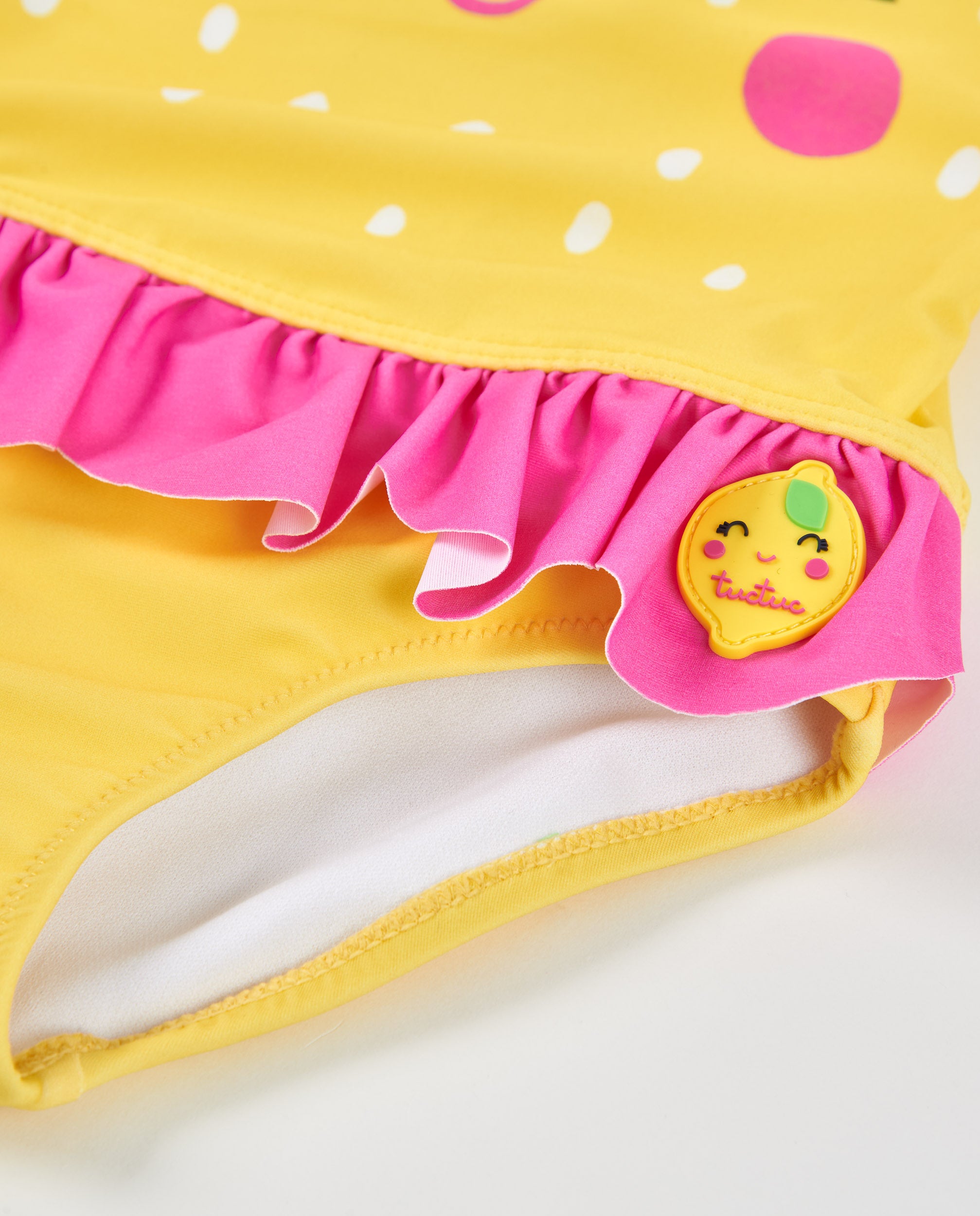 TucTuc Costumi Bagno Costume Bimba Giallo 3 Anni Elastico