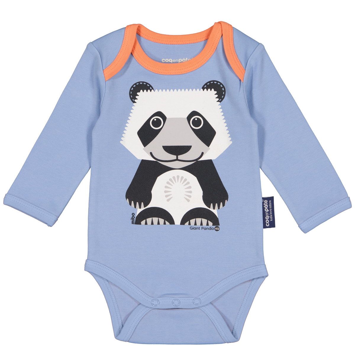 Coq en Pâte Set Neonato Panda Body Bavaglino Cotone Bio