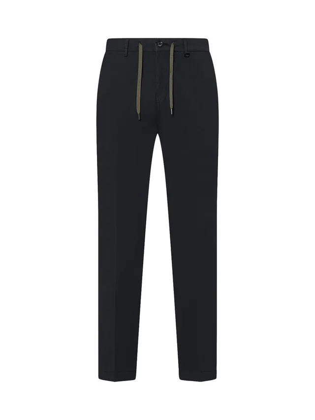 Liu Jo Pantaloni Chino con Coulisse Pantaloni Blu Scuro 44