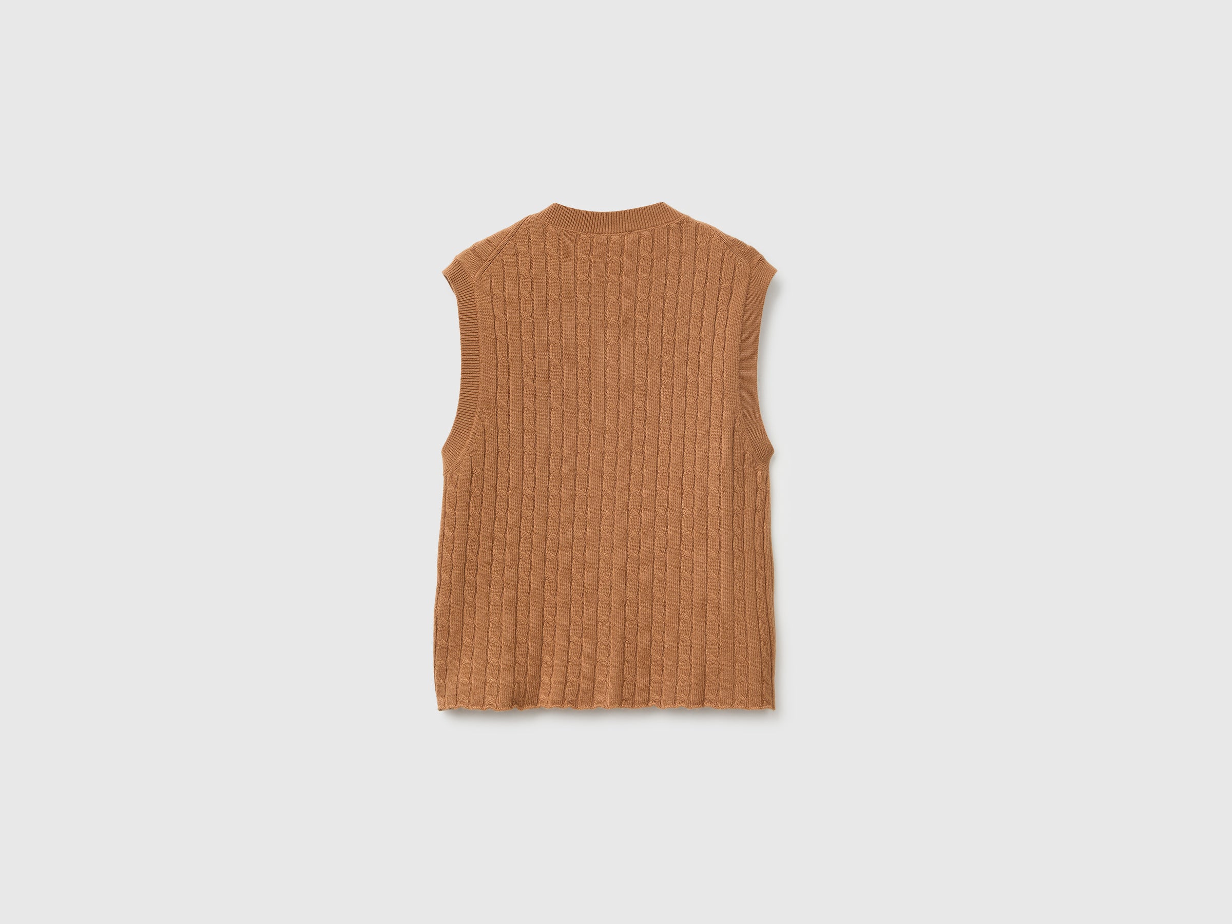 United Colors of Benetton gilet trecce lana cashmere M