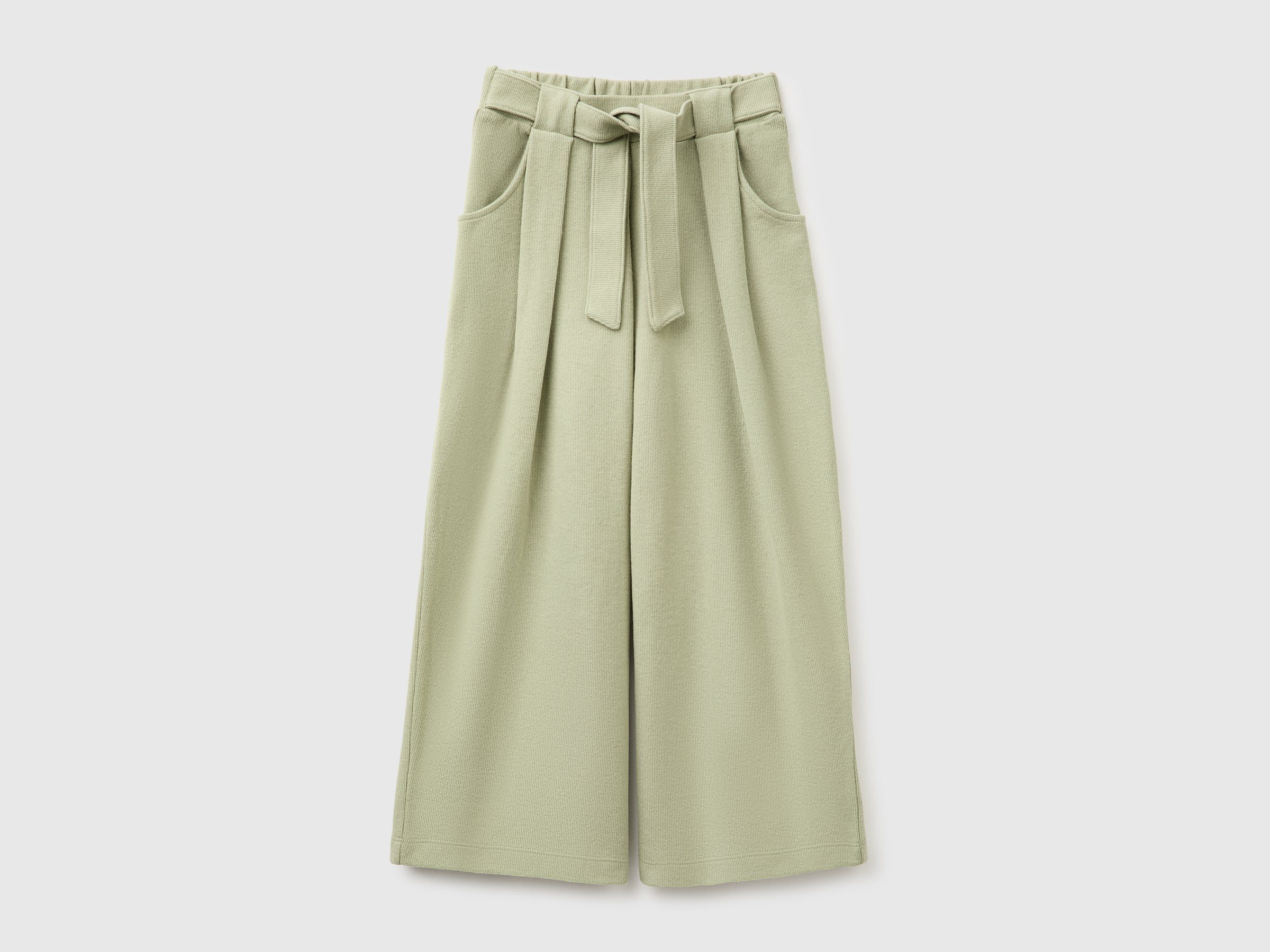 United Colors of Benetton pantaloni cotone fusciacca gamba larga M