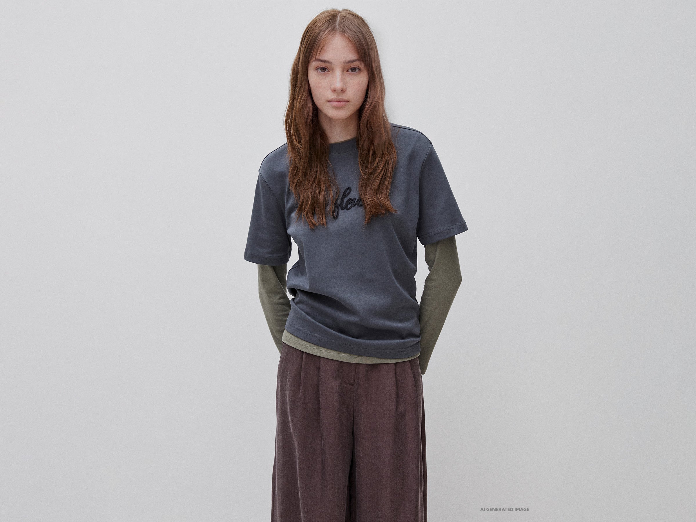 United Colors of Benetton T-shirt oversize maglietta cotone ricamo