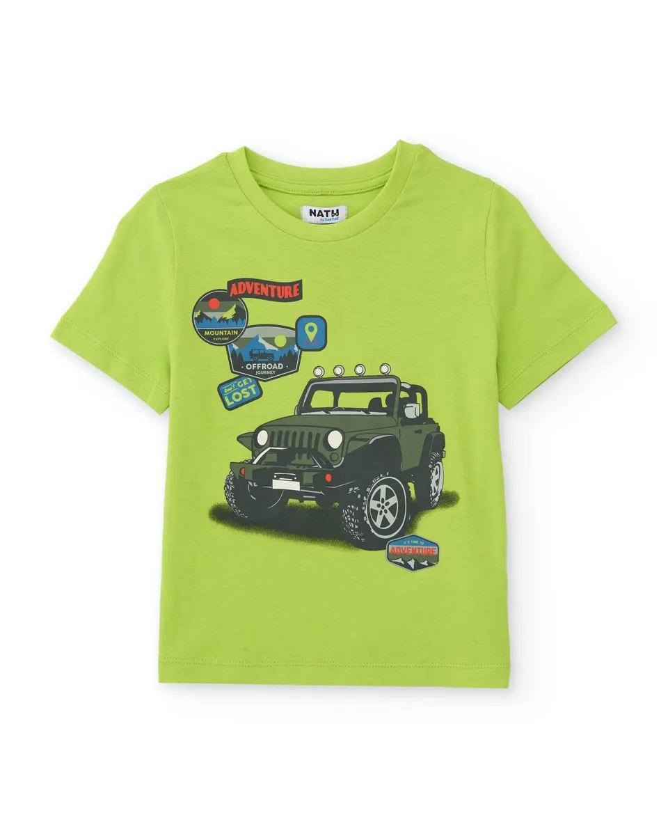 TucTuc Magliette T-Shirt Bambino Lime Avventura