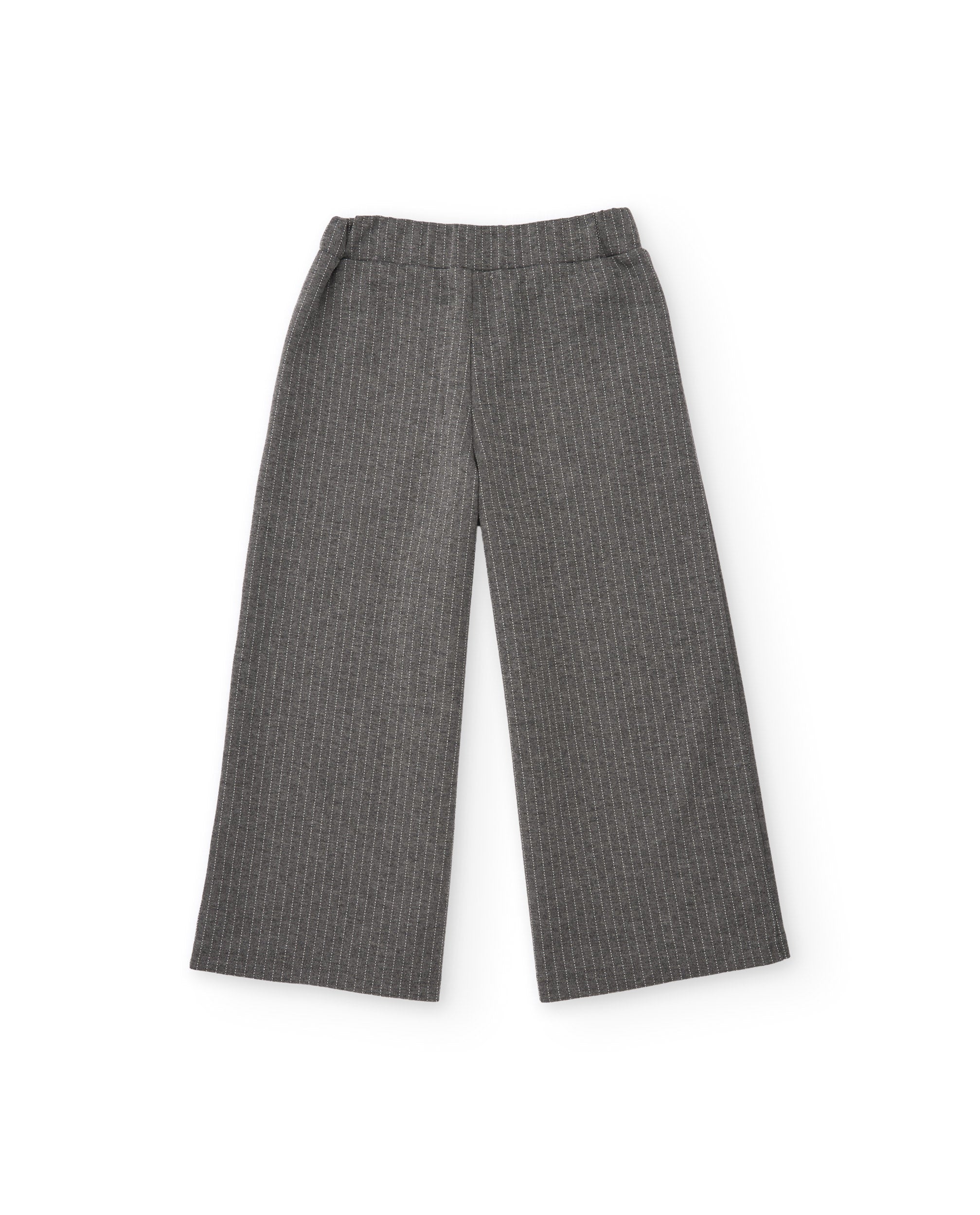 TucTuc Pantaloni Palazzo Maglia Bambina Gris 4A paillettes
