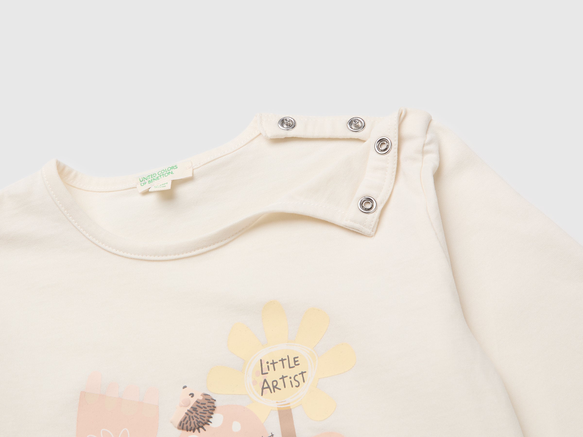 United Colors of Benetton Organic maglietta neonato cotone bio
