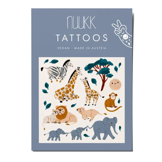 Nuuk Safari Tatuaggi Temporanei Bambini Vegan