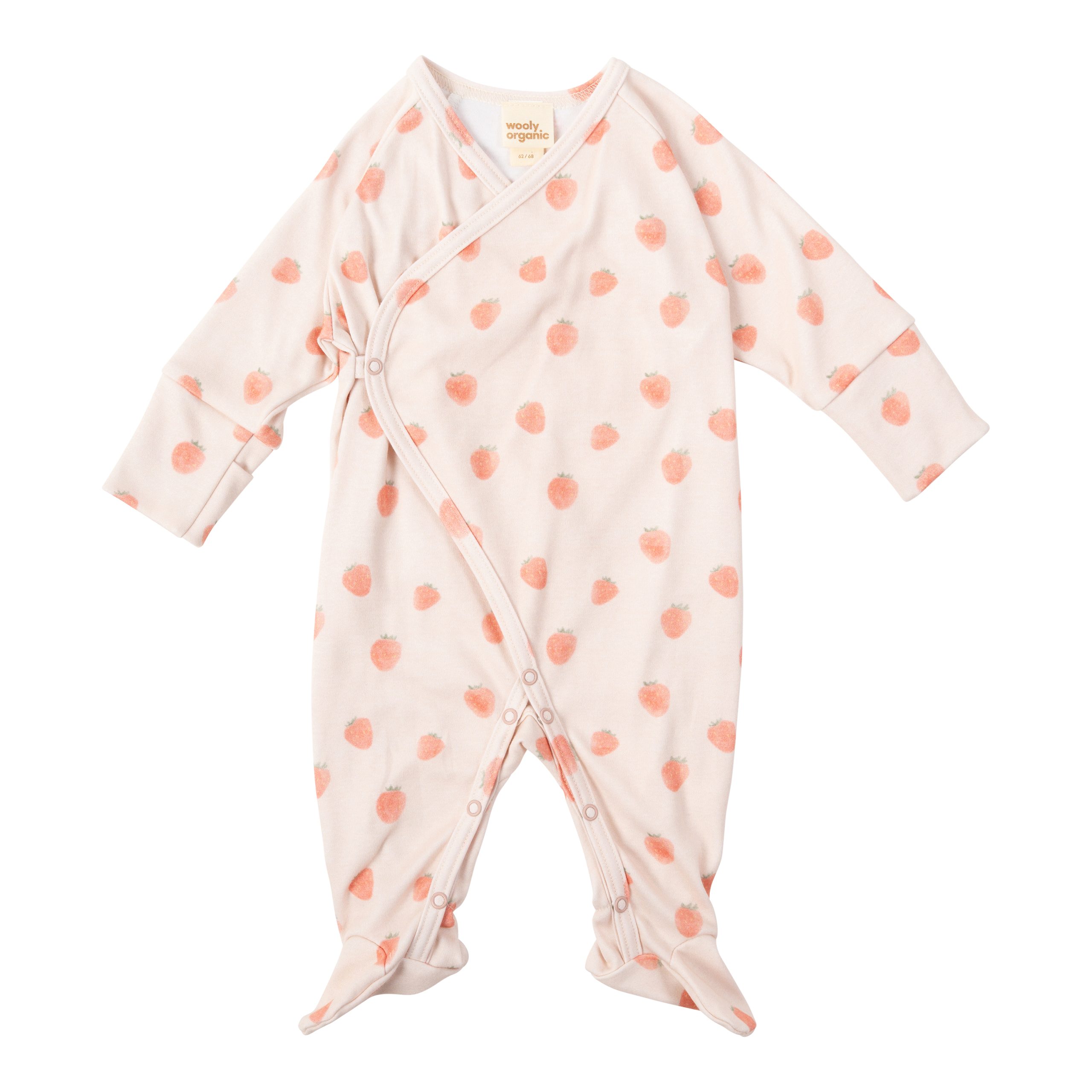 Woolly Organic Wrap Sleepsuit pagliaccetto neonato cotone bio