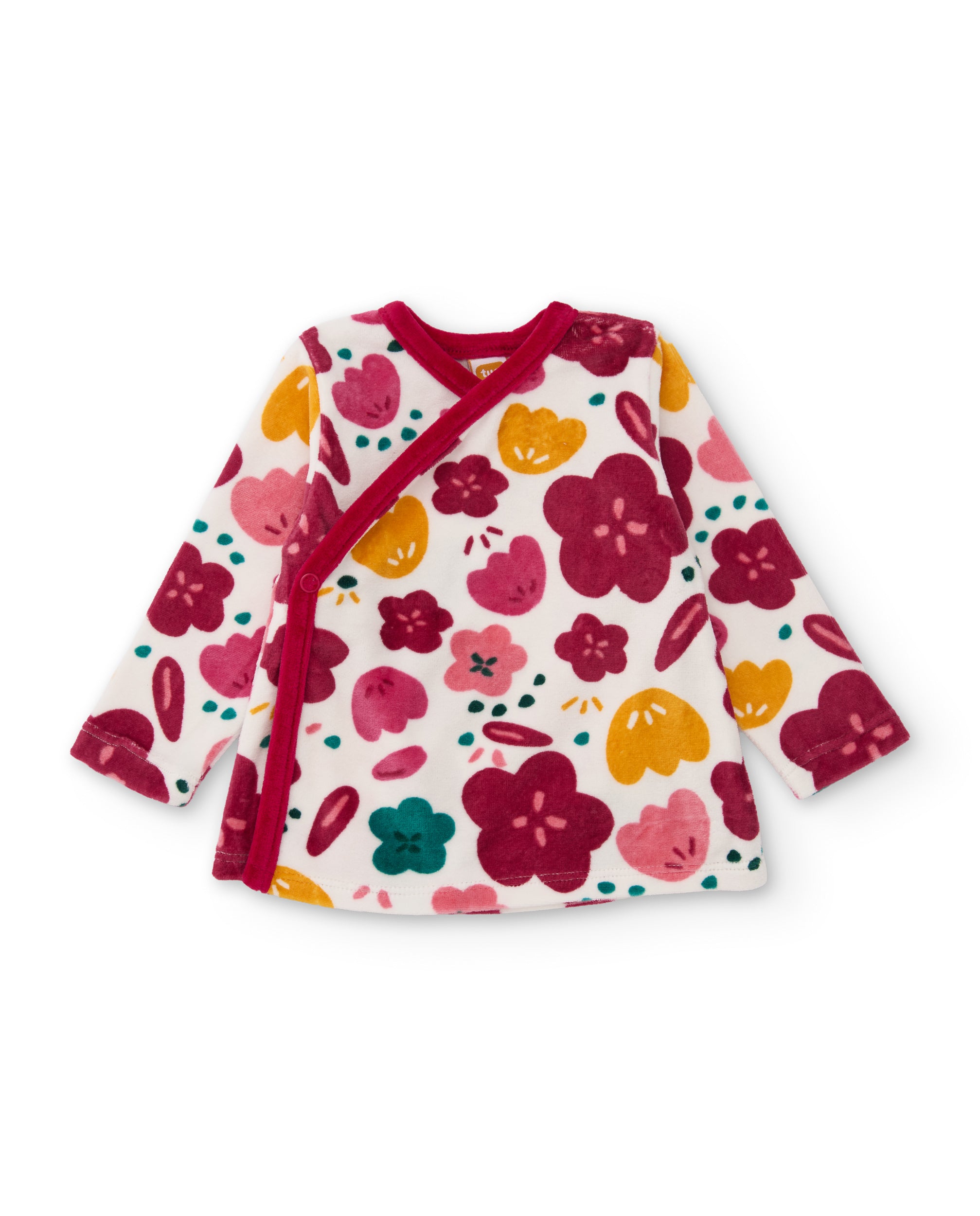 TucTuc Completi neonata bordeaux floreale 2 pezzi