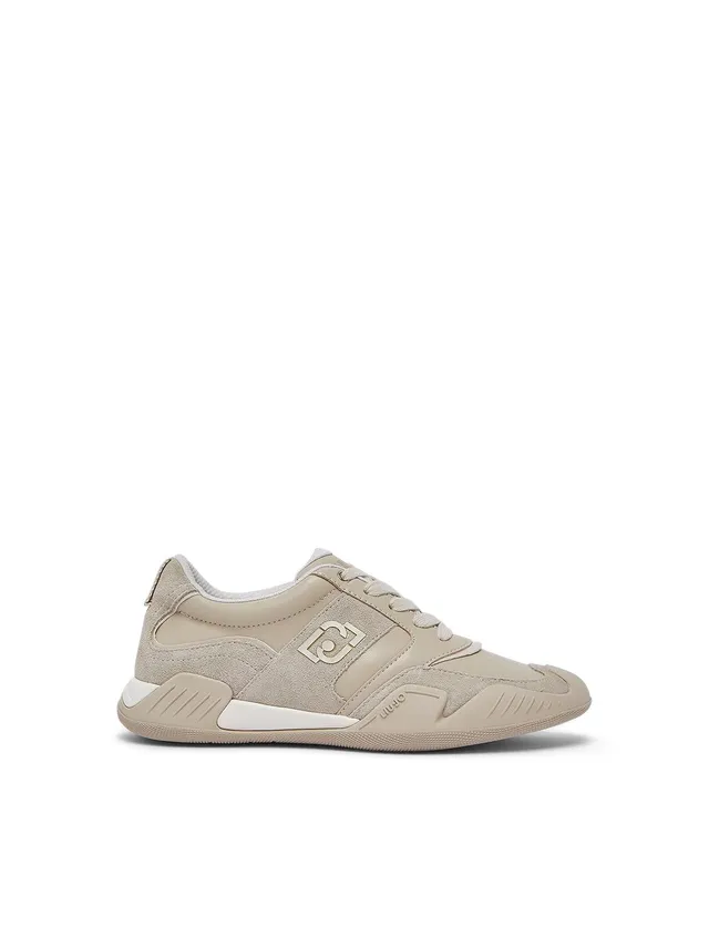 Liu Jo Sneakers Pelle Suede Beige 35 EU suola 3 cm