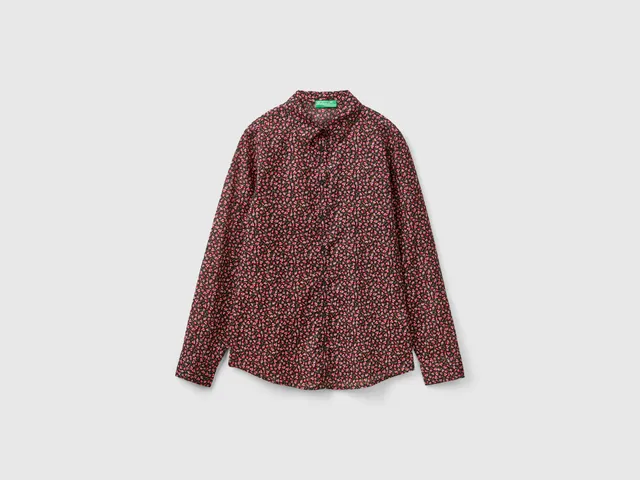 United Colors of Benetton Shirts camicia cotone fantasia taglia M
