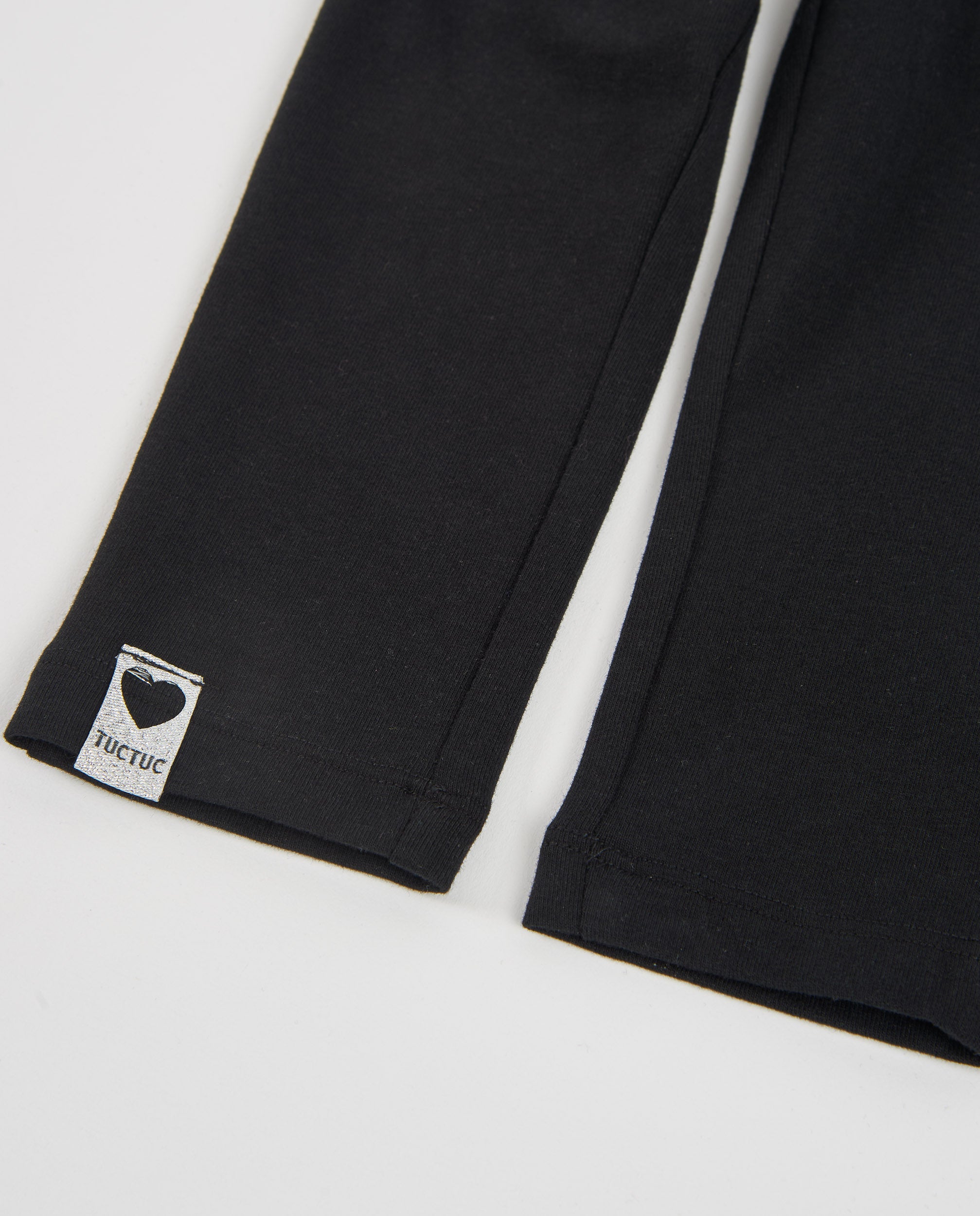 TucTuc Leggings leggings nero bambina vita elastica